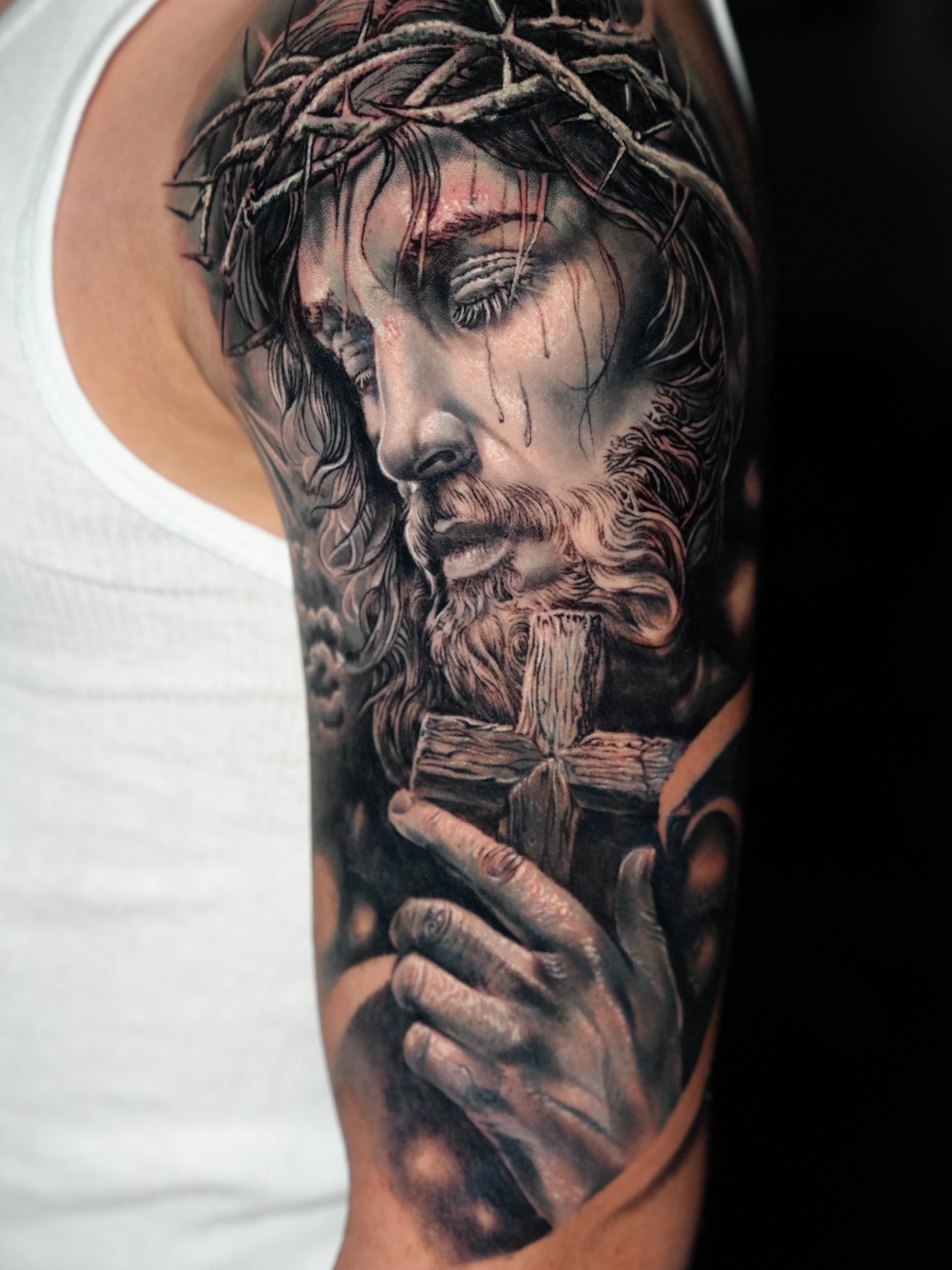 Tattoo by @j2k_tattoo_ — realism, dark_realism