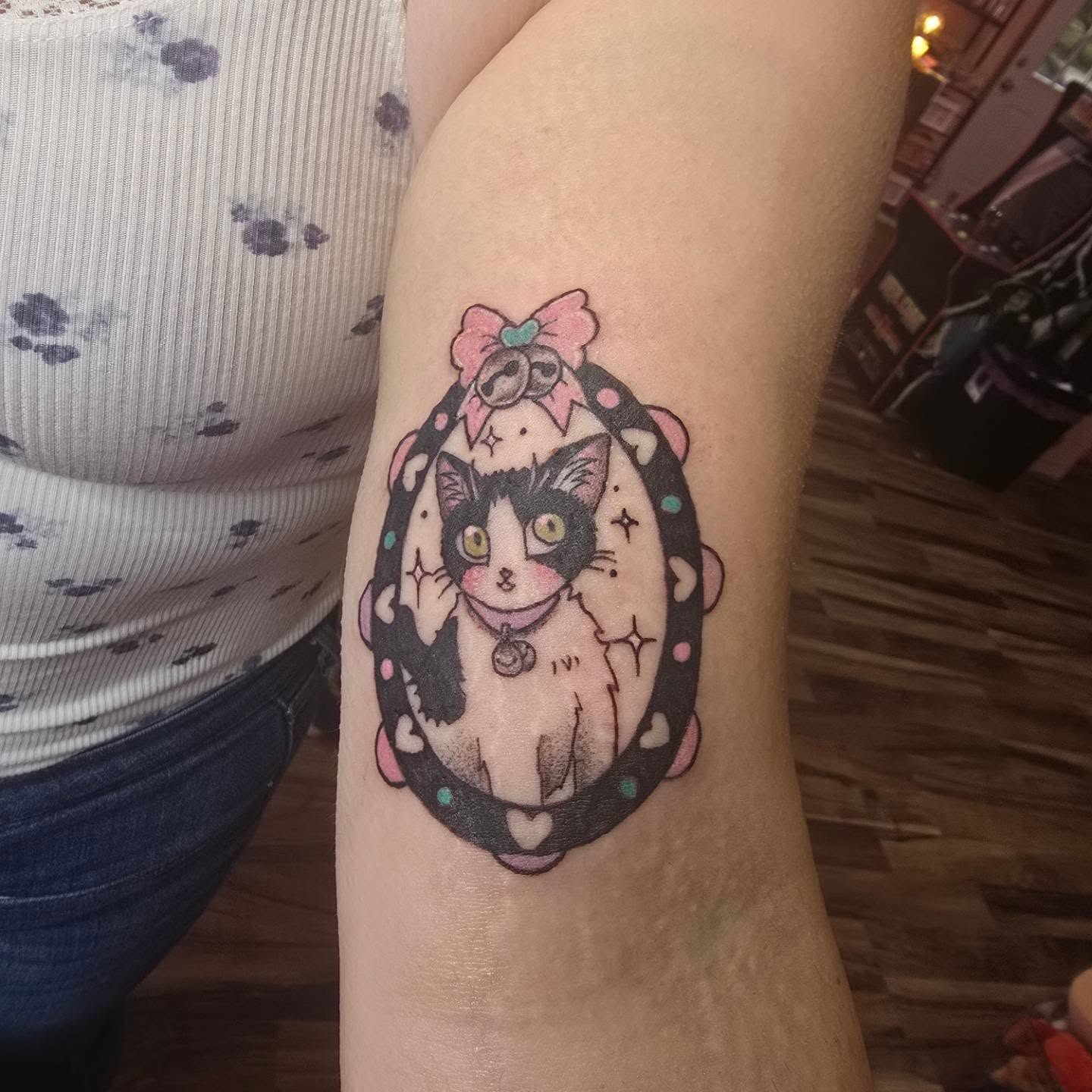Tattoo by @kennedy_novella — dotwork, anime