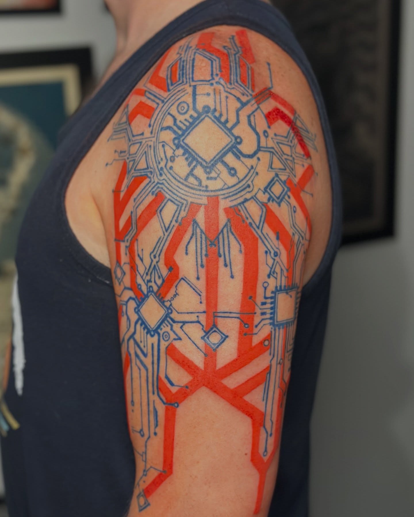 Tattoo by @cheech.tattoos — geometric