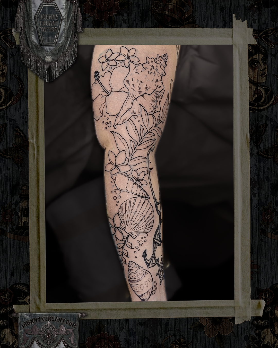 Tattoo by @johnnyxtruant — black_and_grey