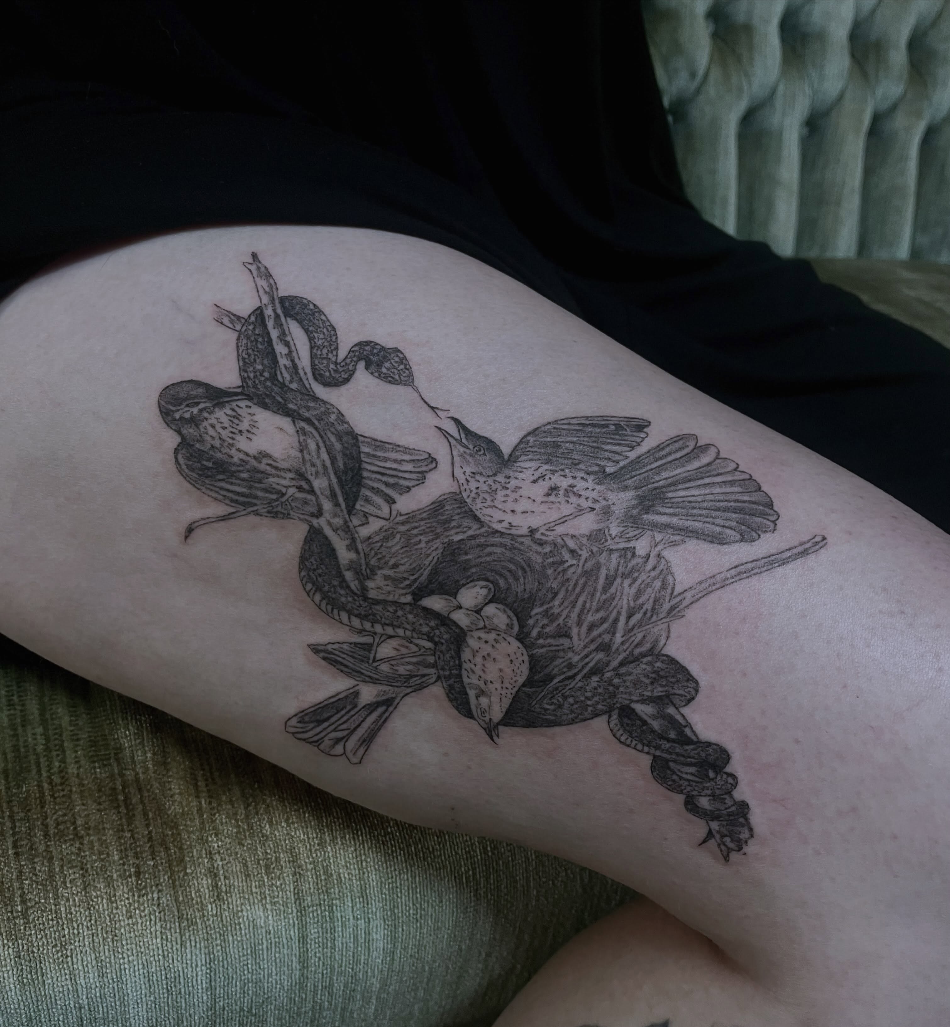 Tattoo by @sage.aries.ink — black_and_grey, realism