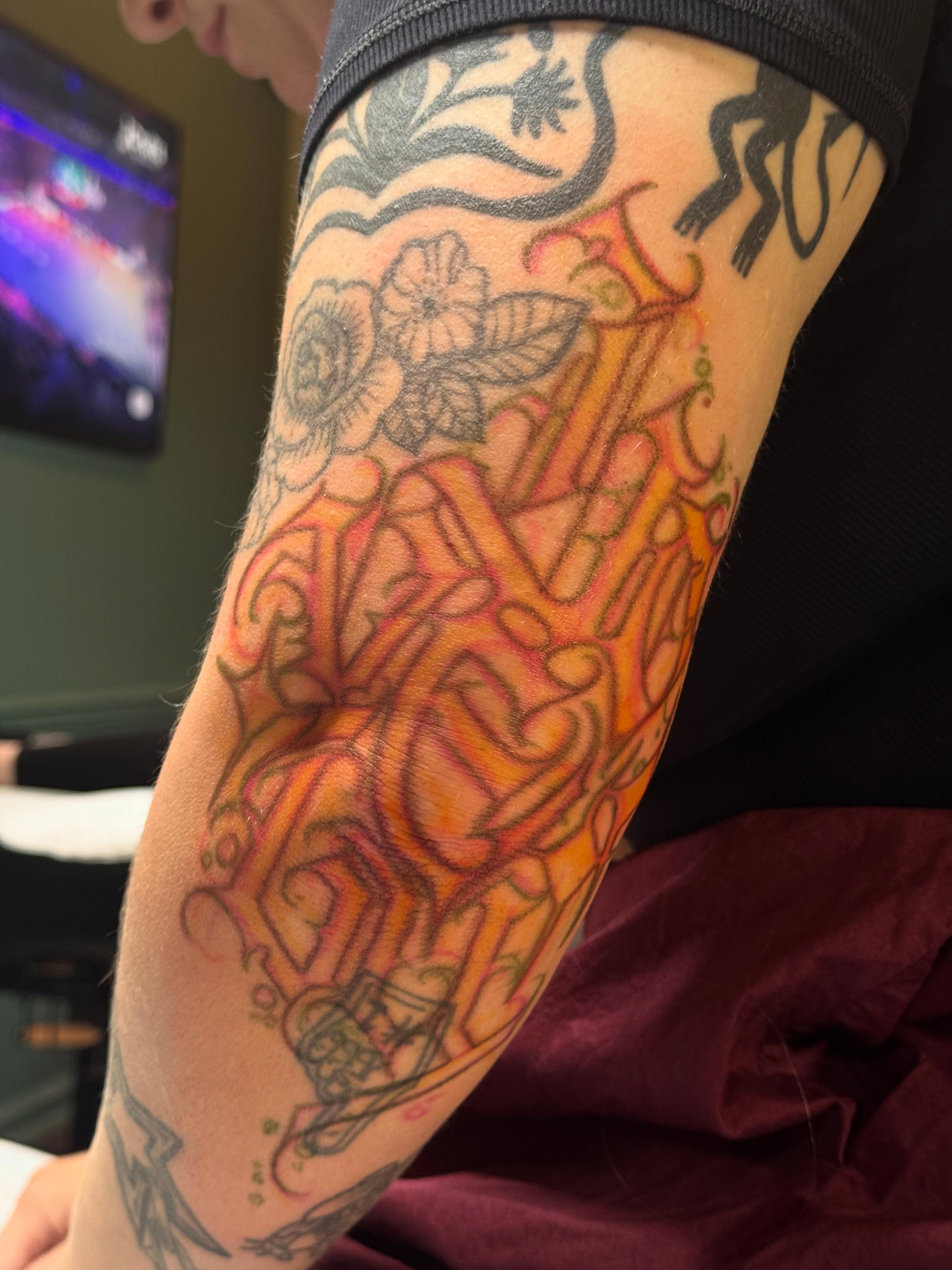 Tattoo by @thekidevantattoos — new_school, geometric