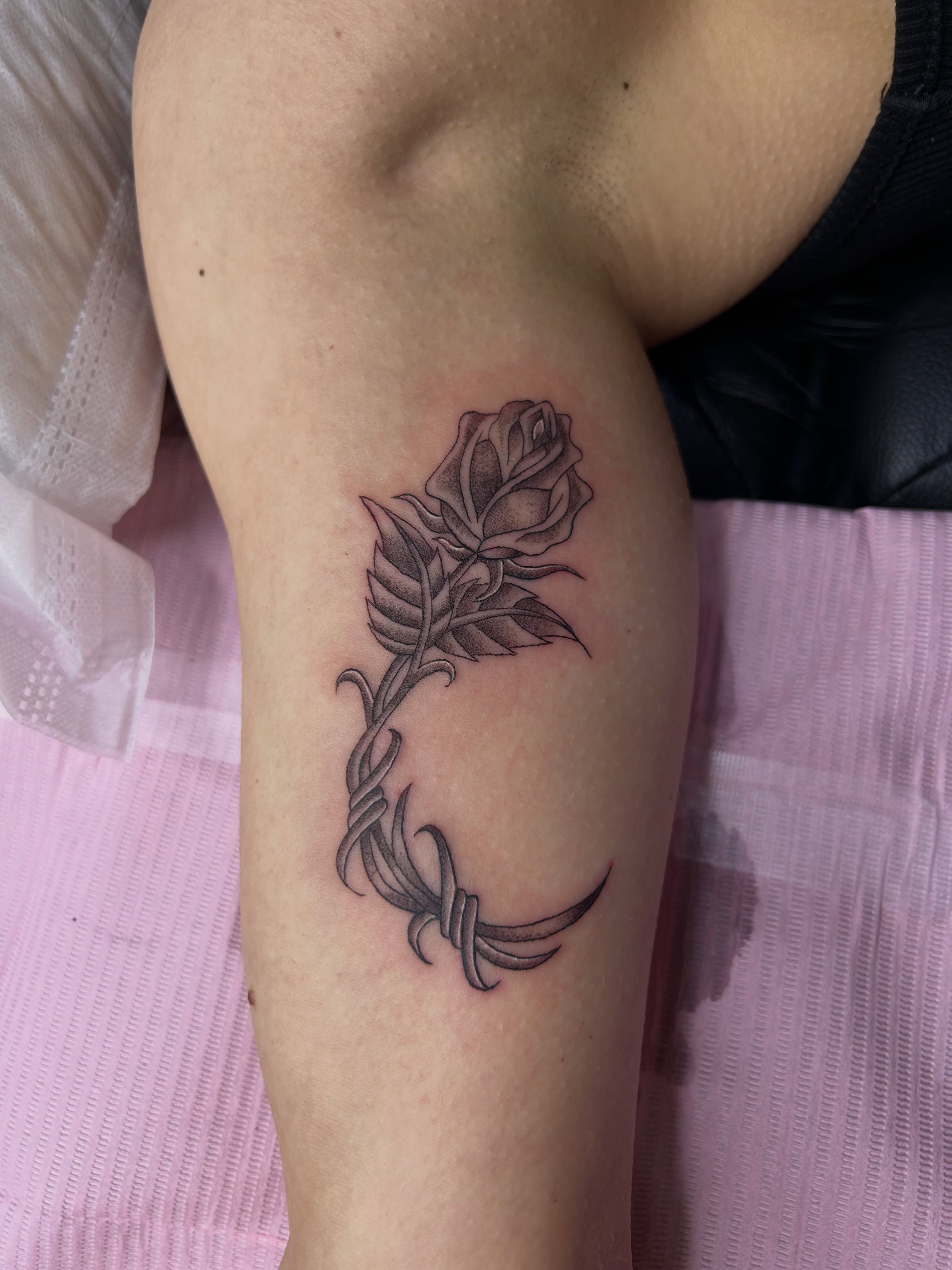 Tattoo by @sumtimesipaint — black_and_grey, realism