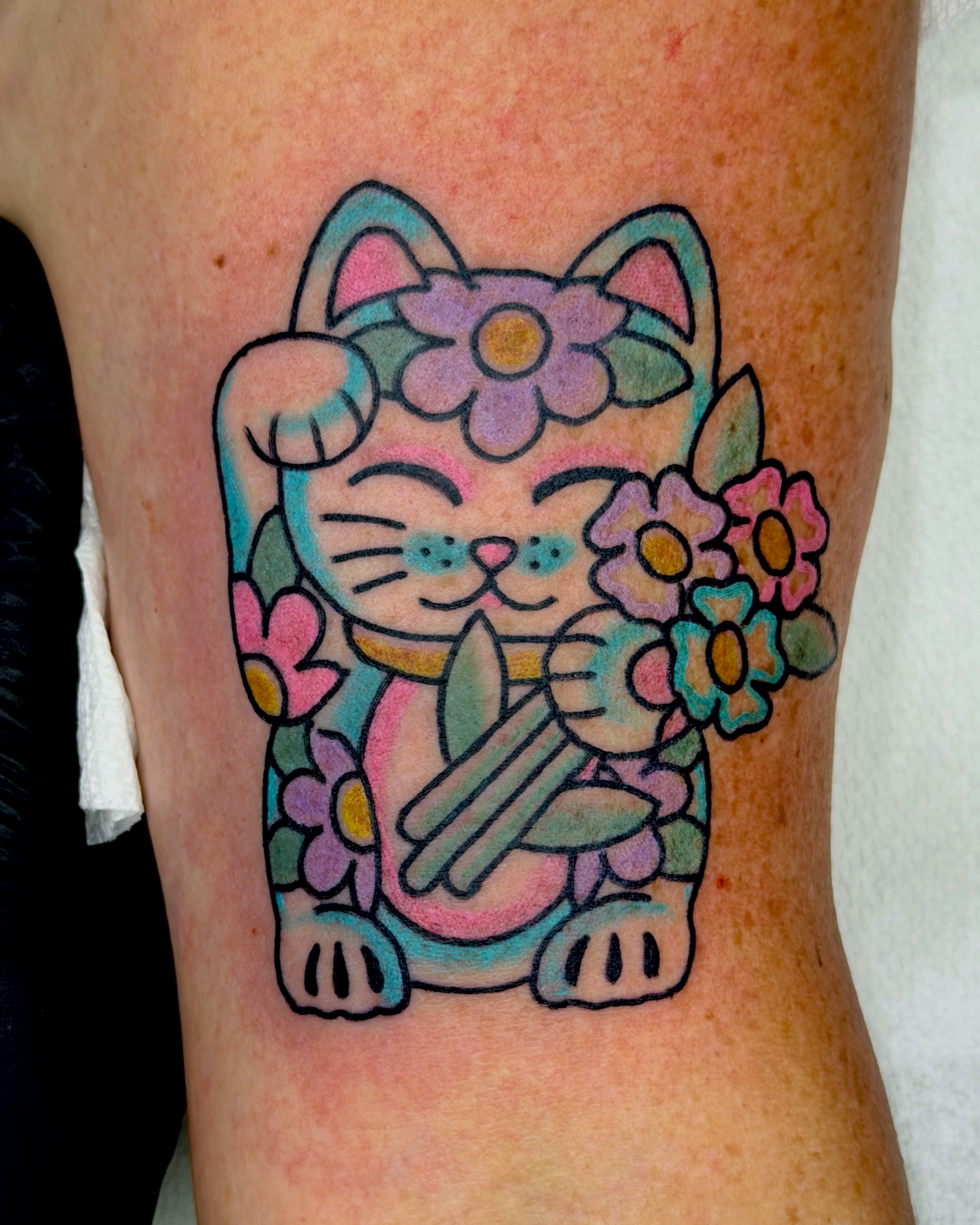 Tattoo by @verylame — new_school, illustrative
