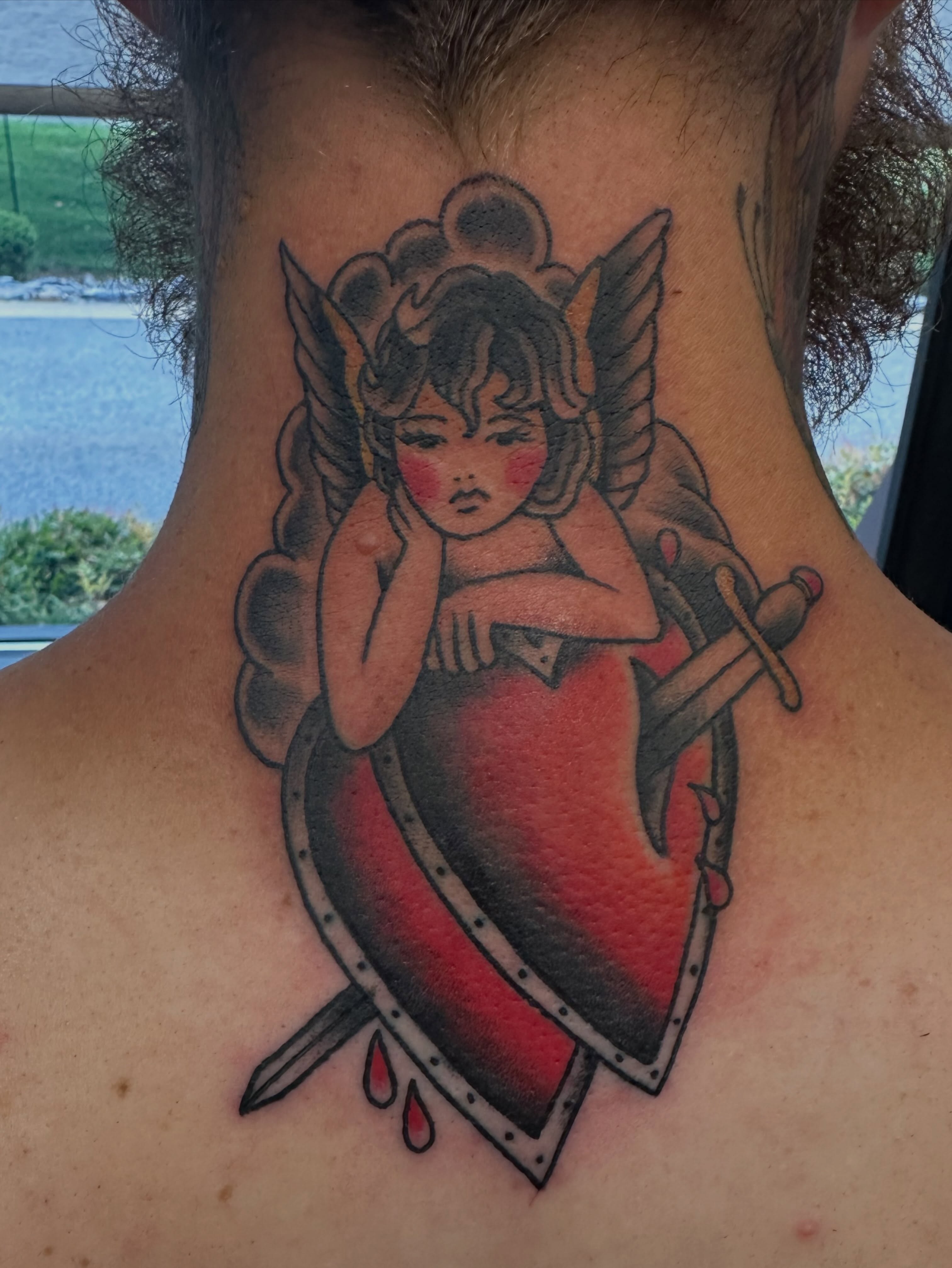 Tattoo by @shady_smith — american_traditional, dotwork