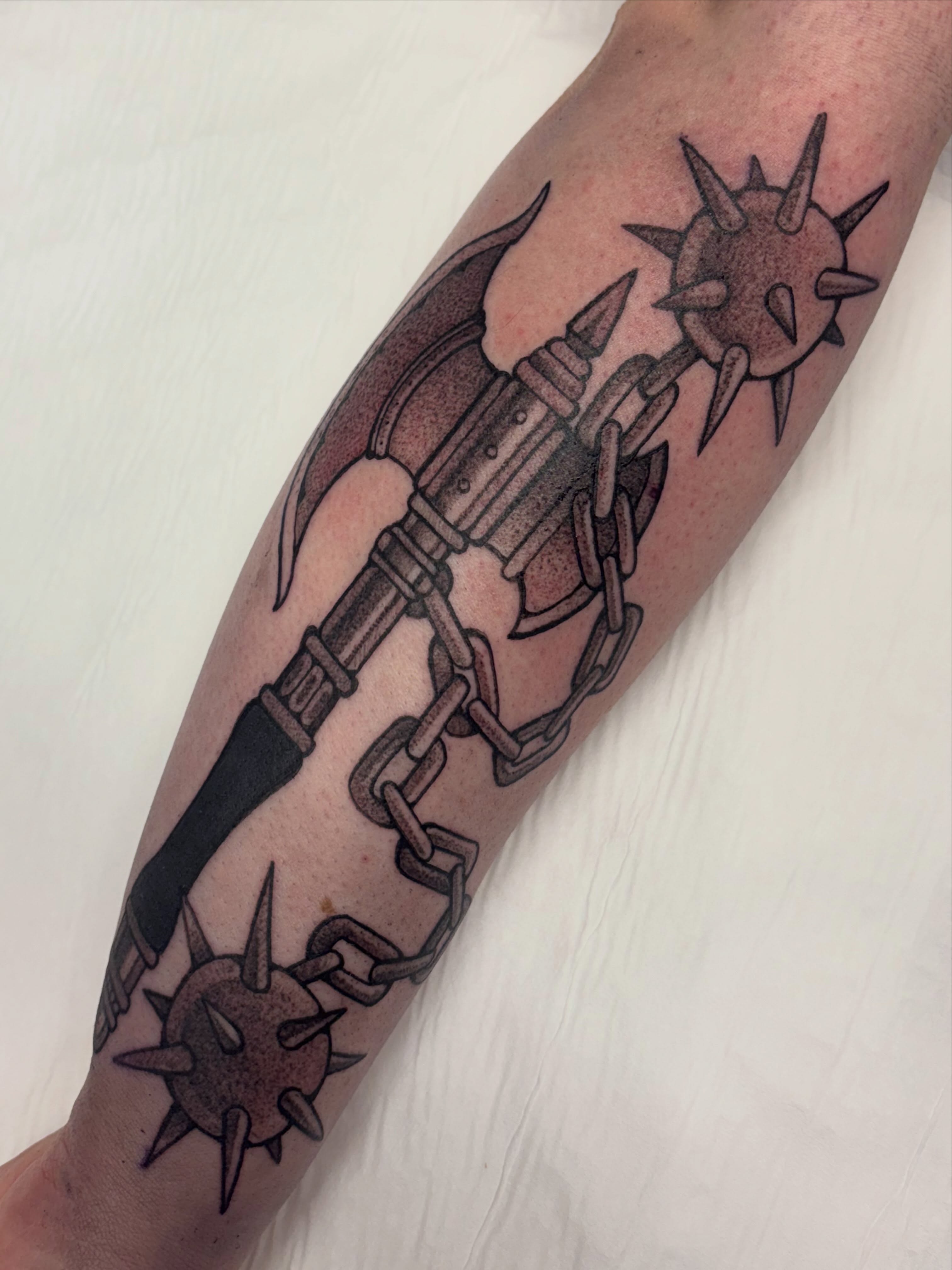 Tattoo by @osichristattoos — black_and_grey