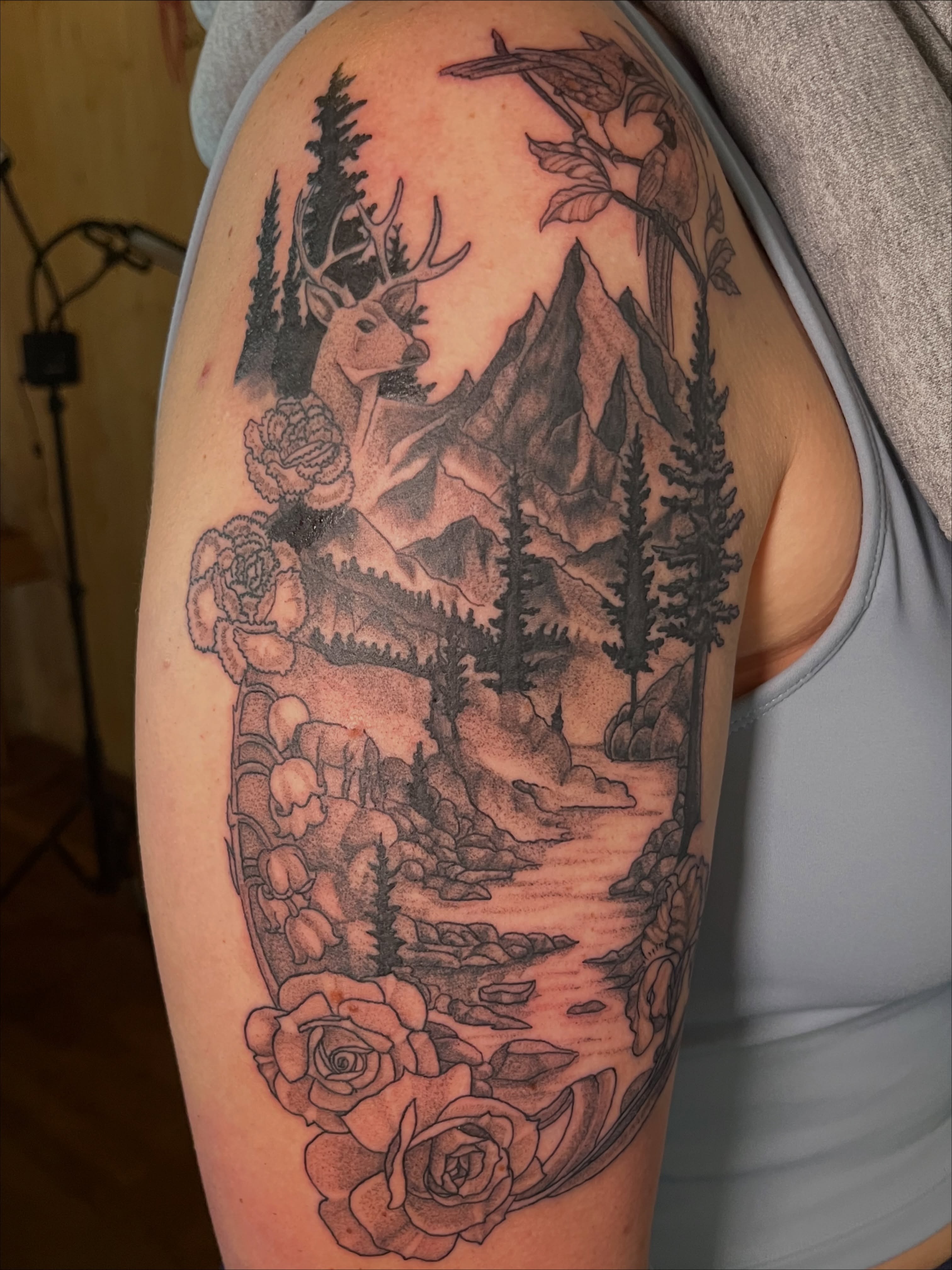 Tattoo by @syreetattoos — black_and_grey, realism