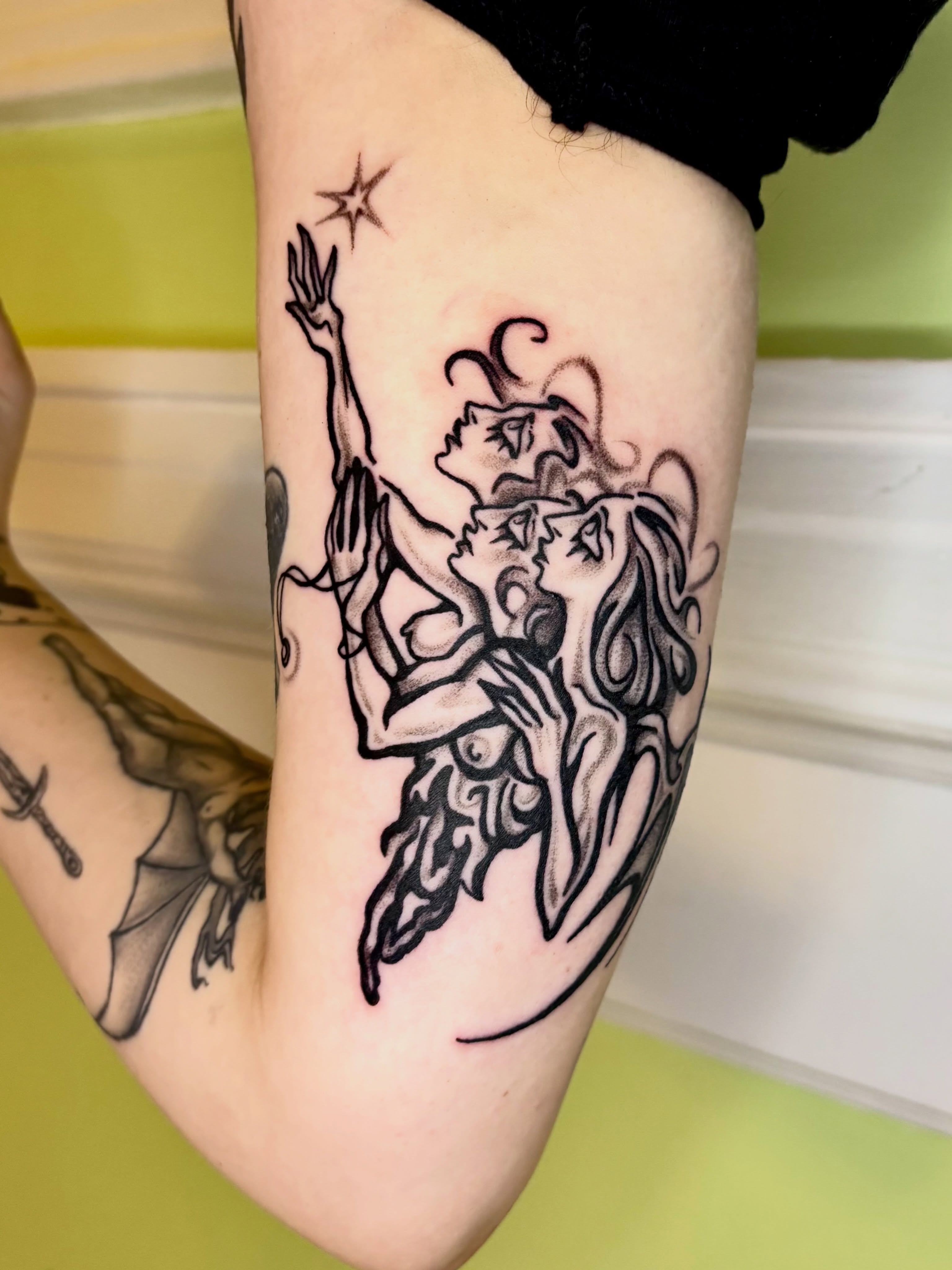 Tattoo by @grattooland — black_and_grey