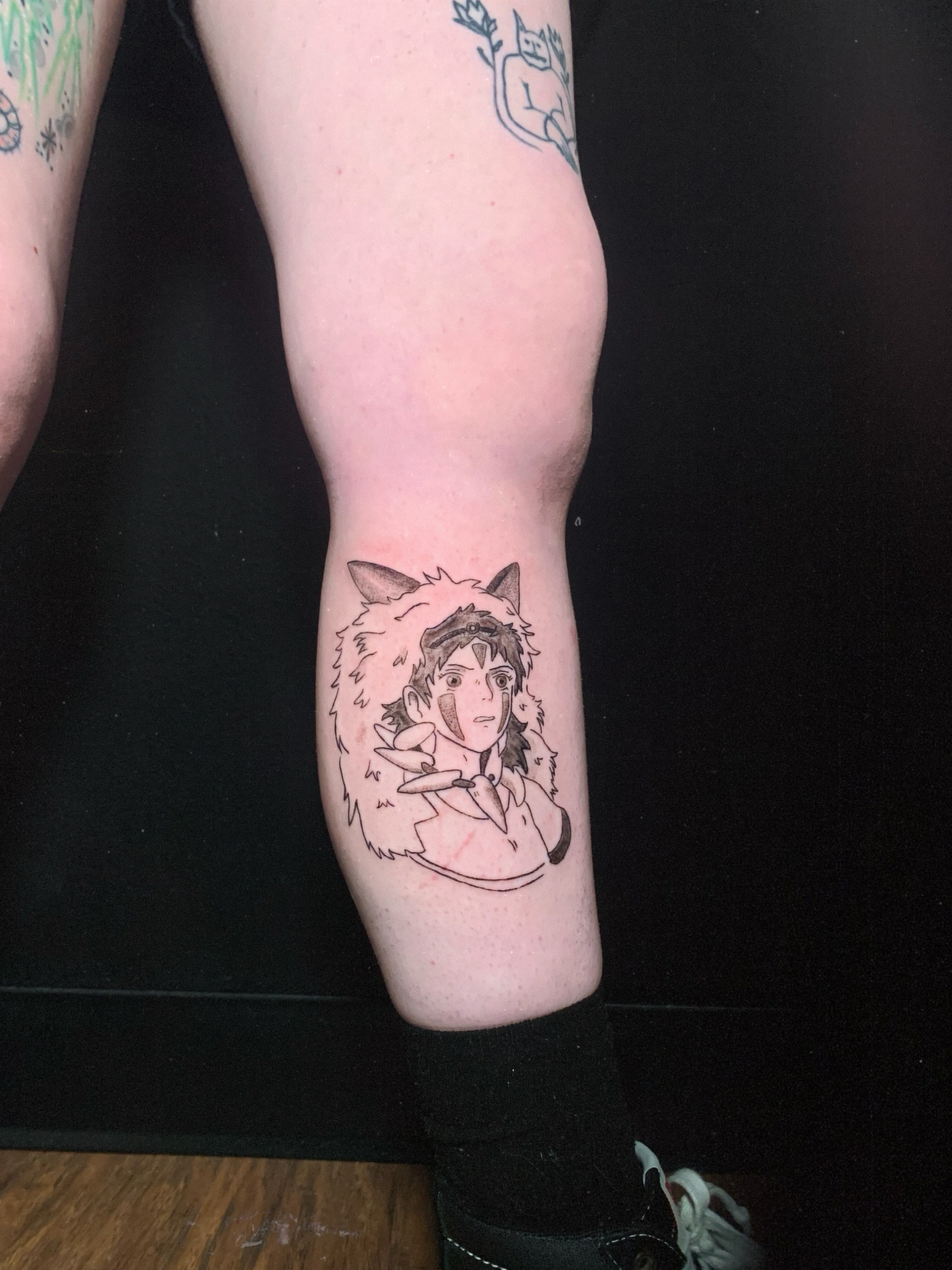 Anime character anime tattoo on the forearm by charles
