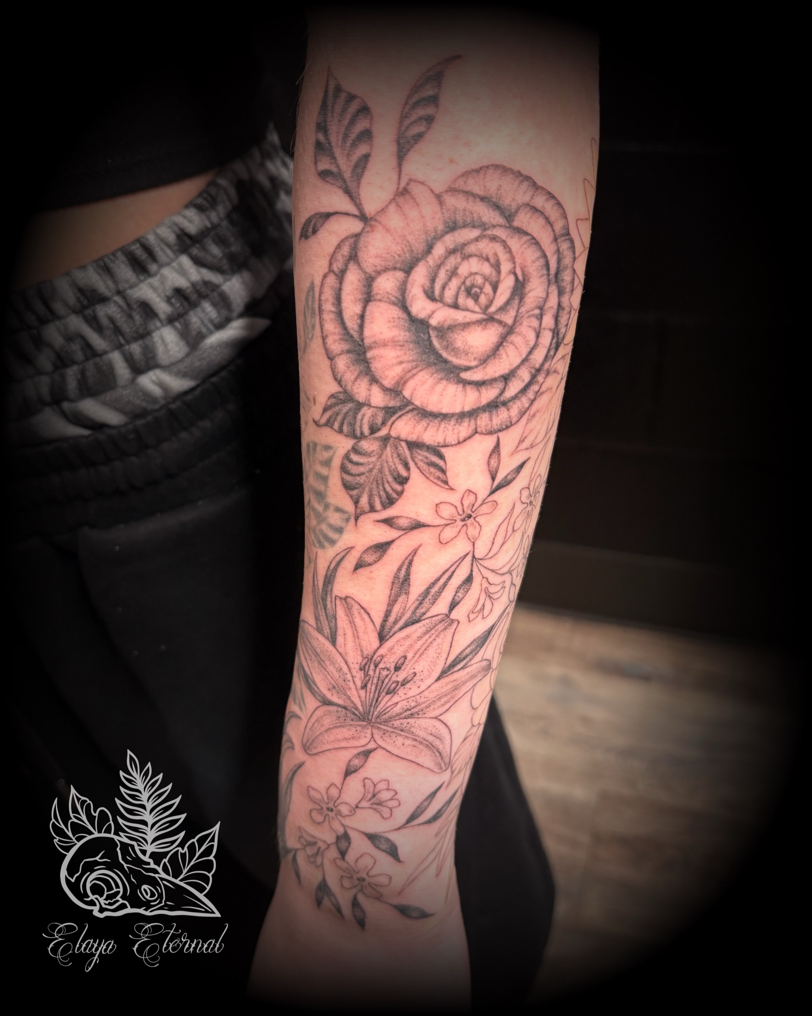 Tattoo by @elaya.tattoo.artistry — black_and_grey, realism