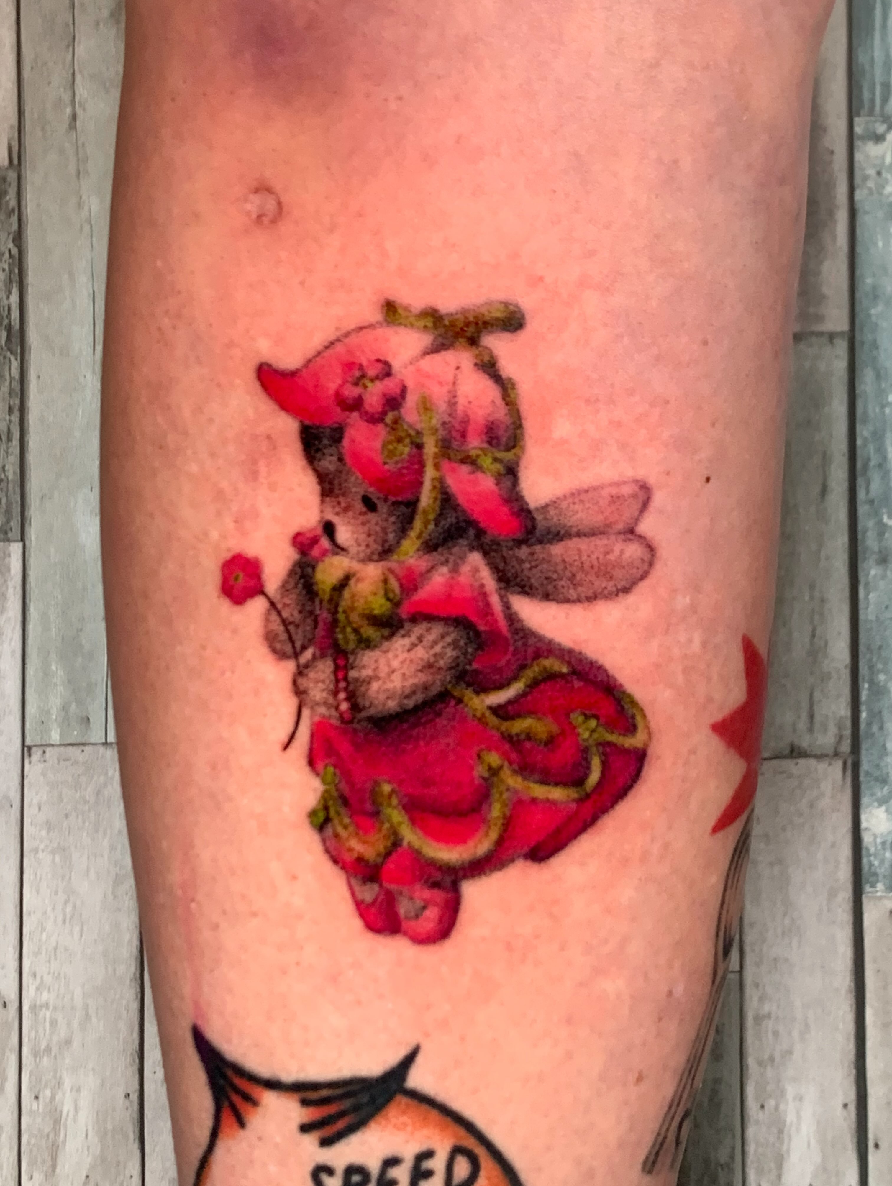 Tattoo by @dogranchtattoo — dotwork, realism