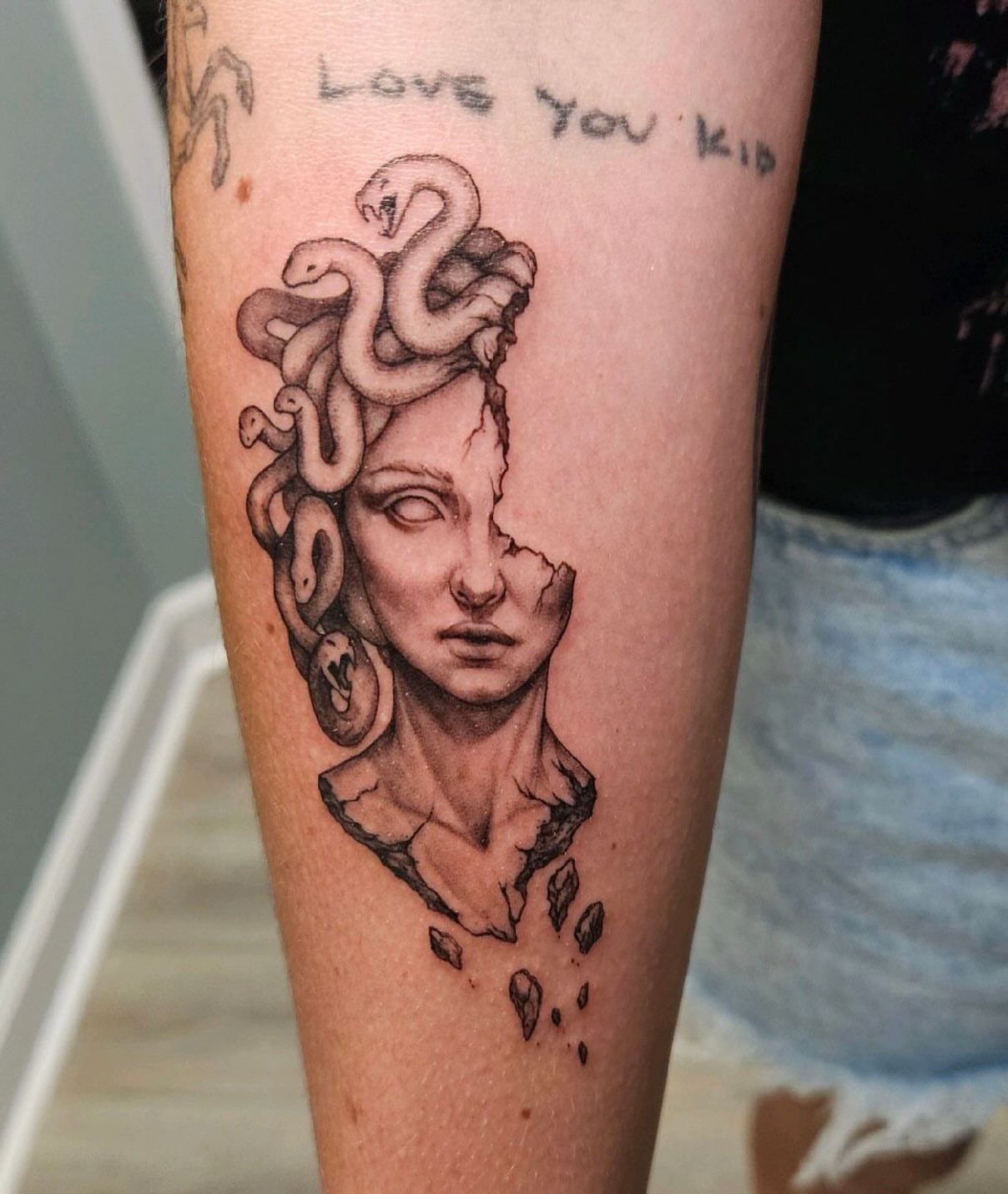 Tattoo by @inkkculturetattoollc — black_and_grey