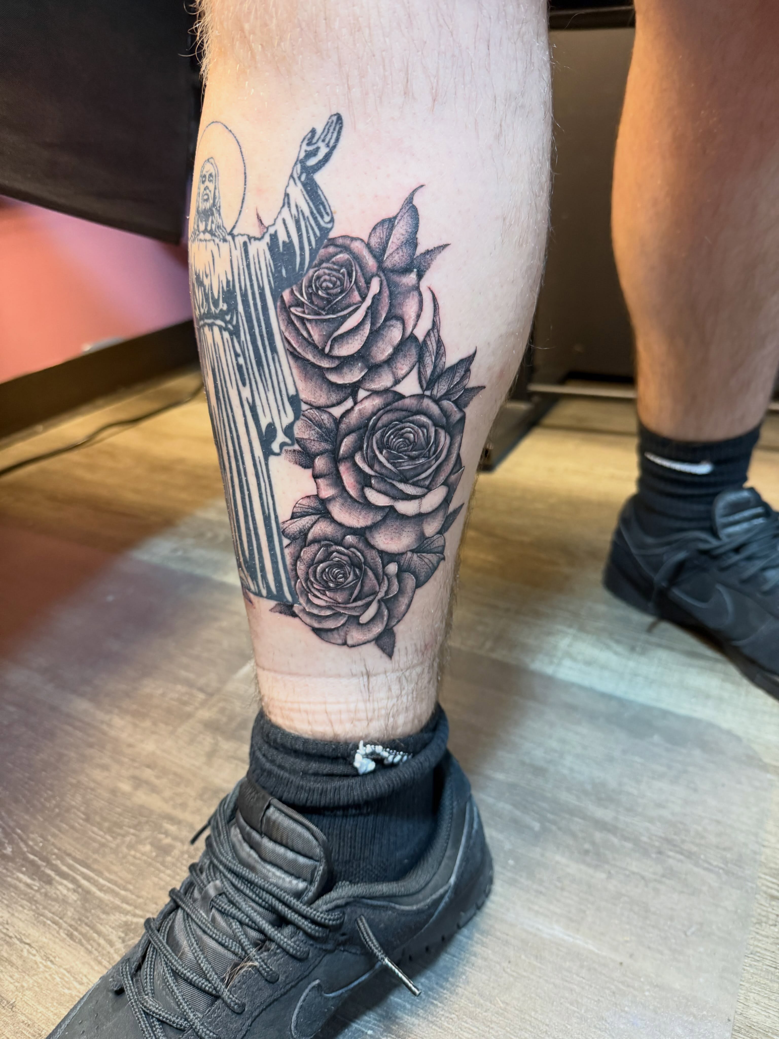 Tattoo by @akdoestattoos — black_and_grey