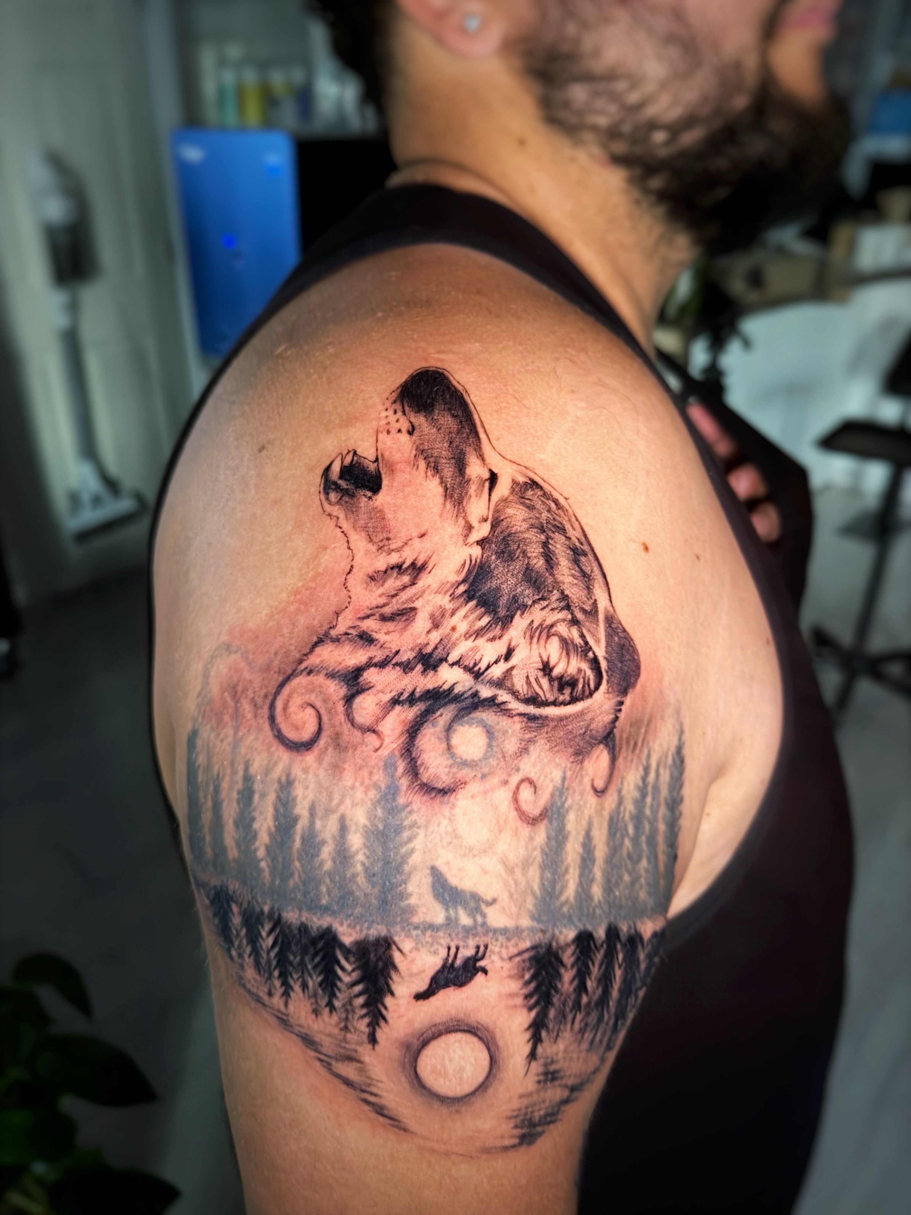 Tattoo by @loaftatts — realism, black_and_grey