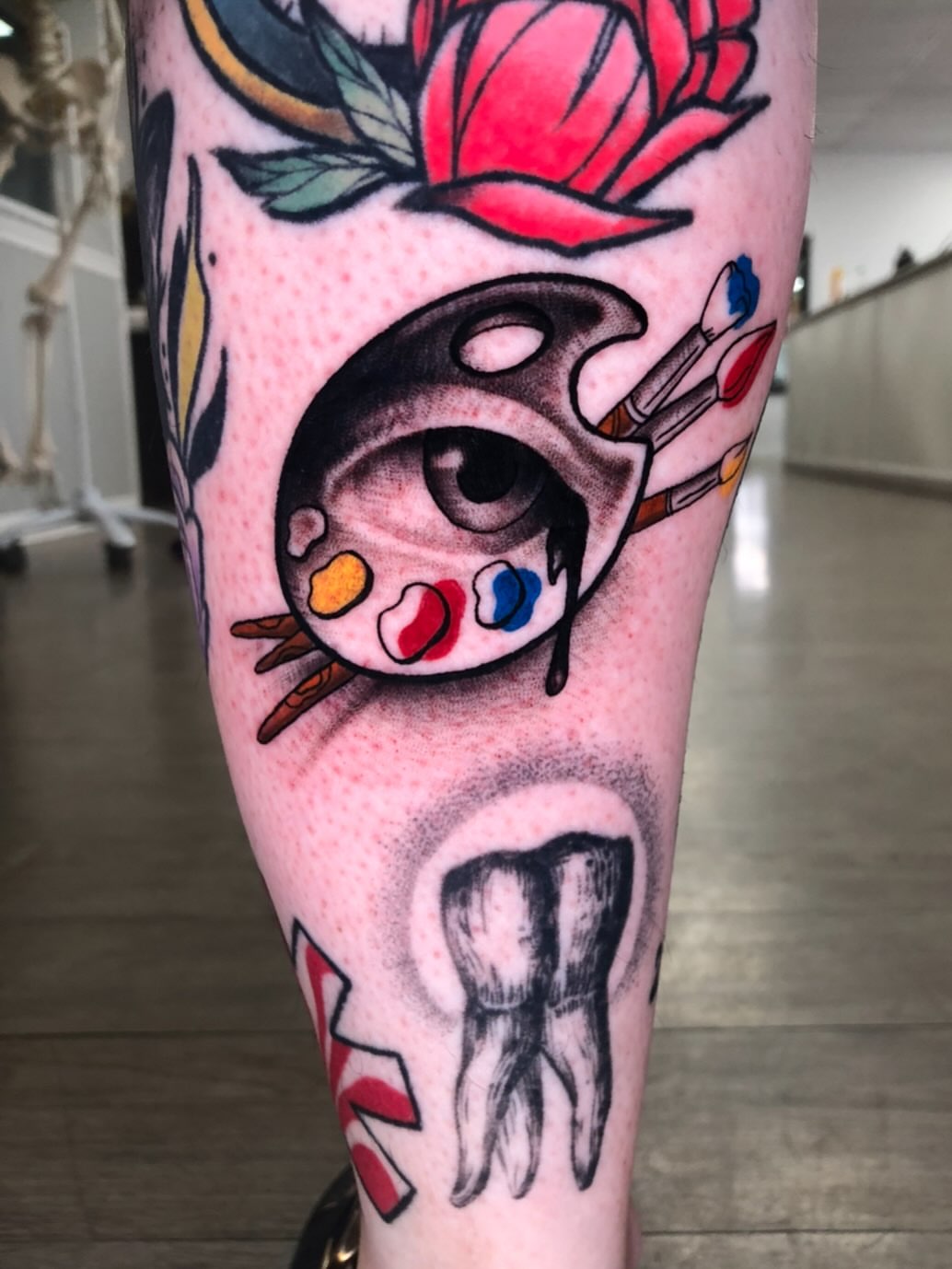 Tattoo by @elijahdejesus_art — american_traditional, dotwork