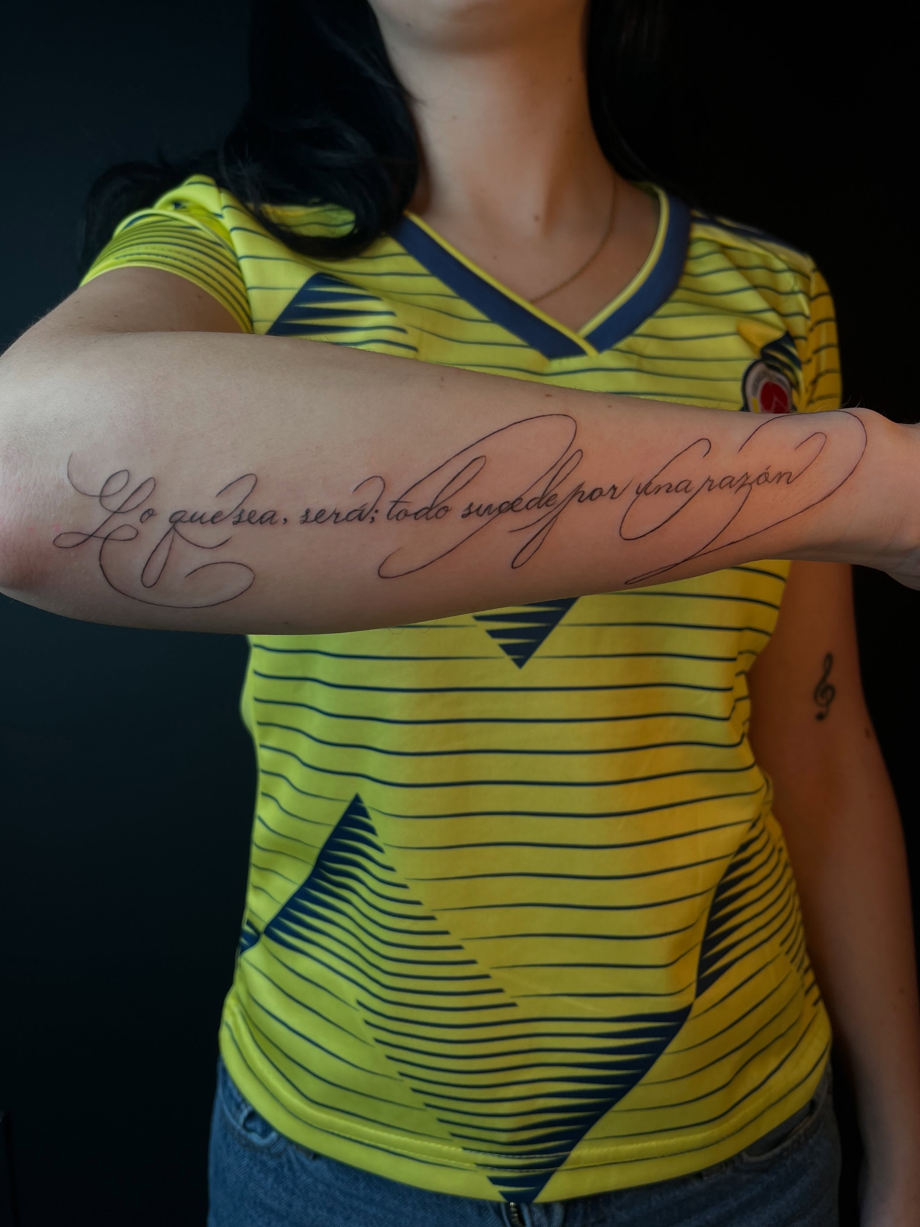 Tattoo by @juji.tattoos — lettering_script