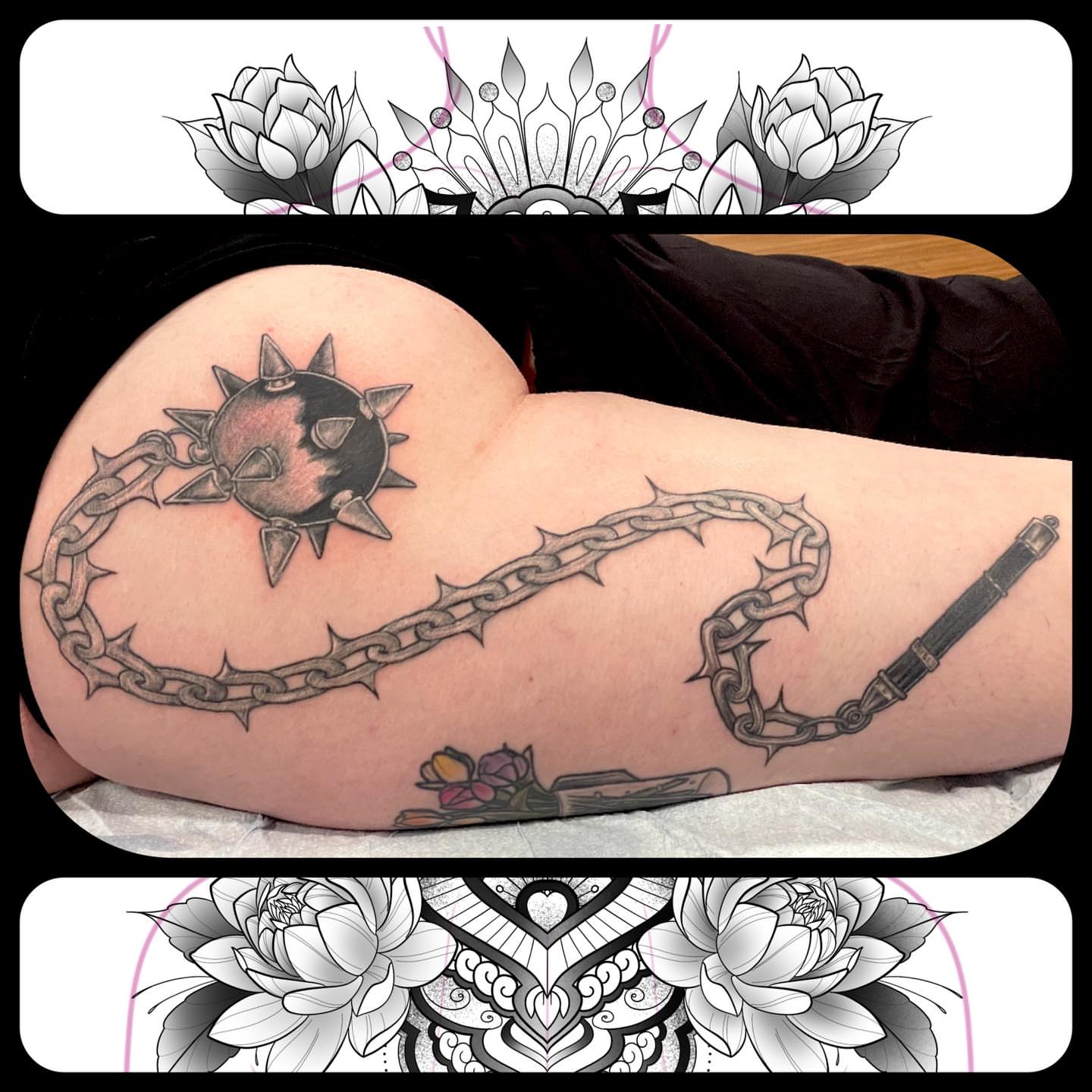 Tattoo by @idoitwithlittlepricks — black_and_grey