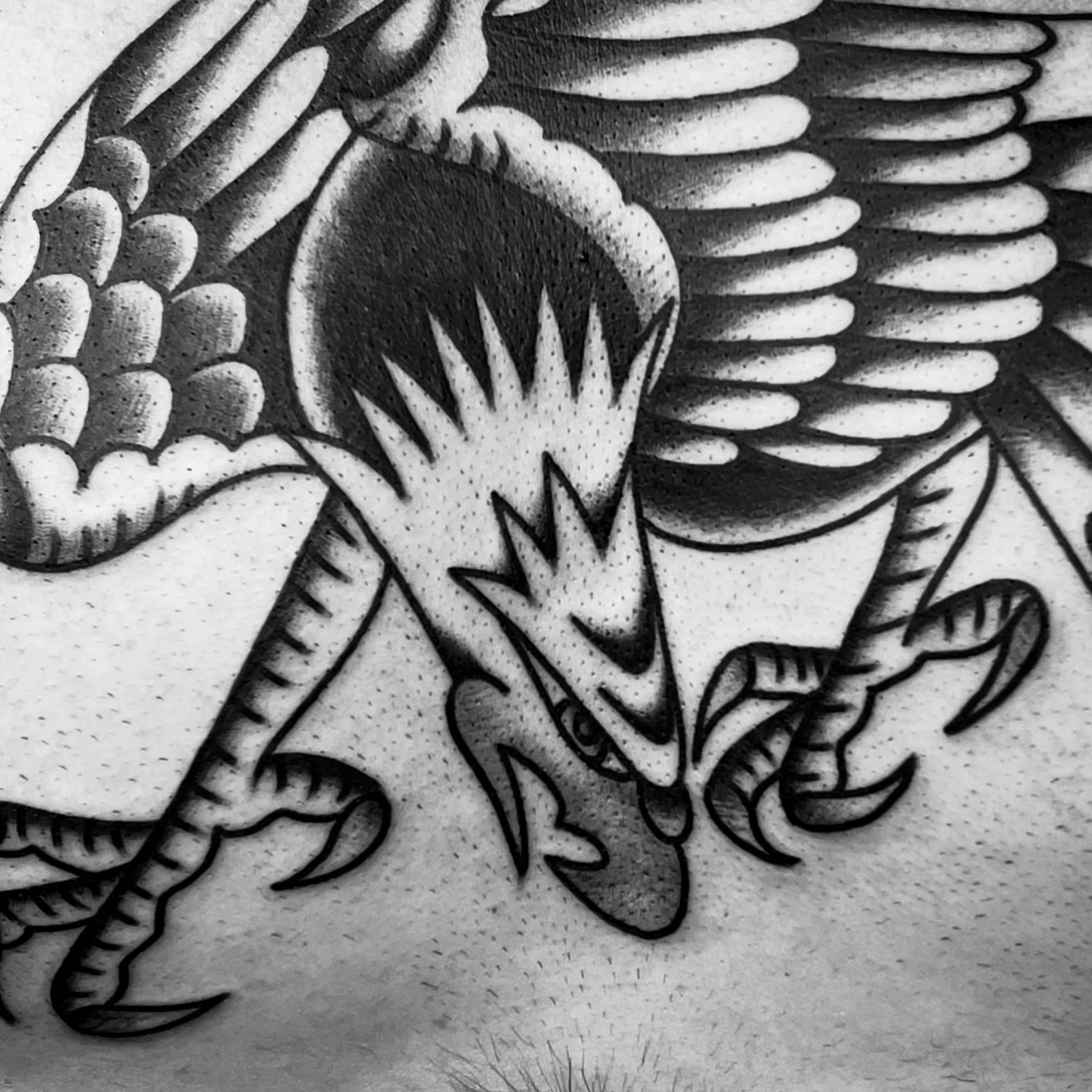 Tattoo by @readyfreddie_tattoo — black_and_grey