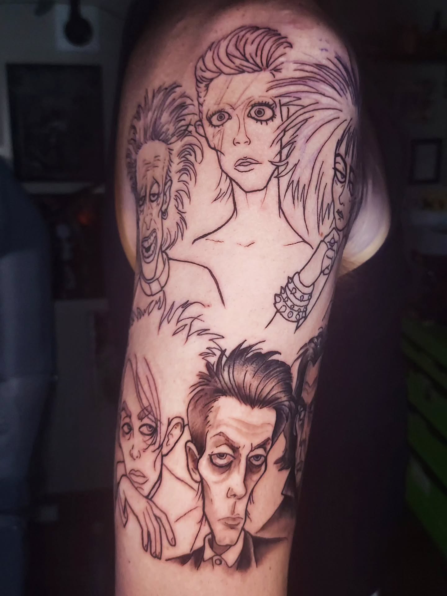 David Bowie tribute realism tattoo on the forearm by Vex Ink Tattoo