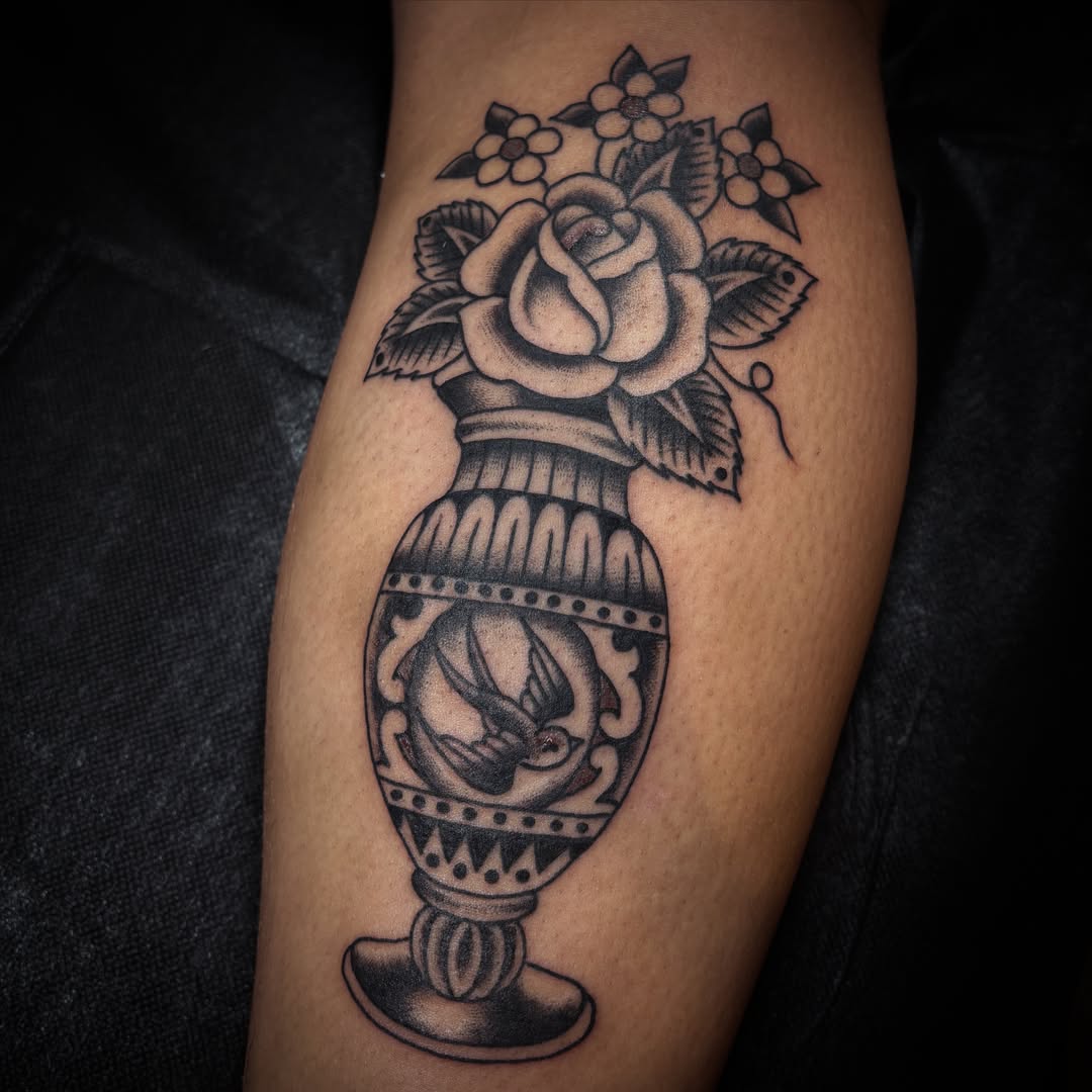 Tattoo by @mattegizi — black_and_grey, realism