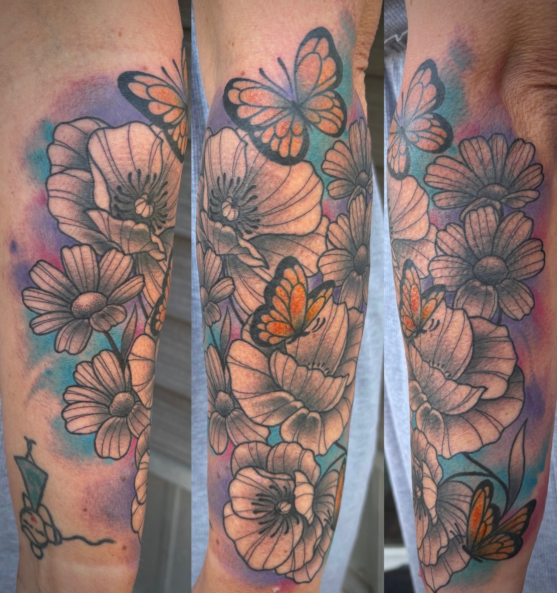 Tattoo by @hardcorn77 — watercolor, realism