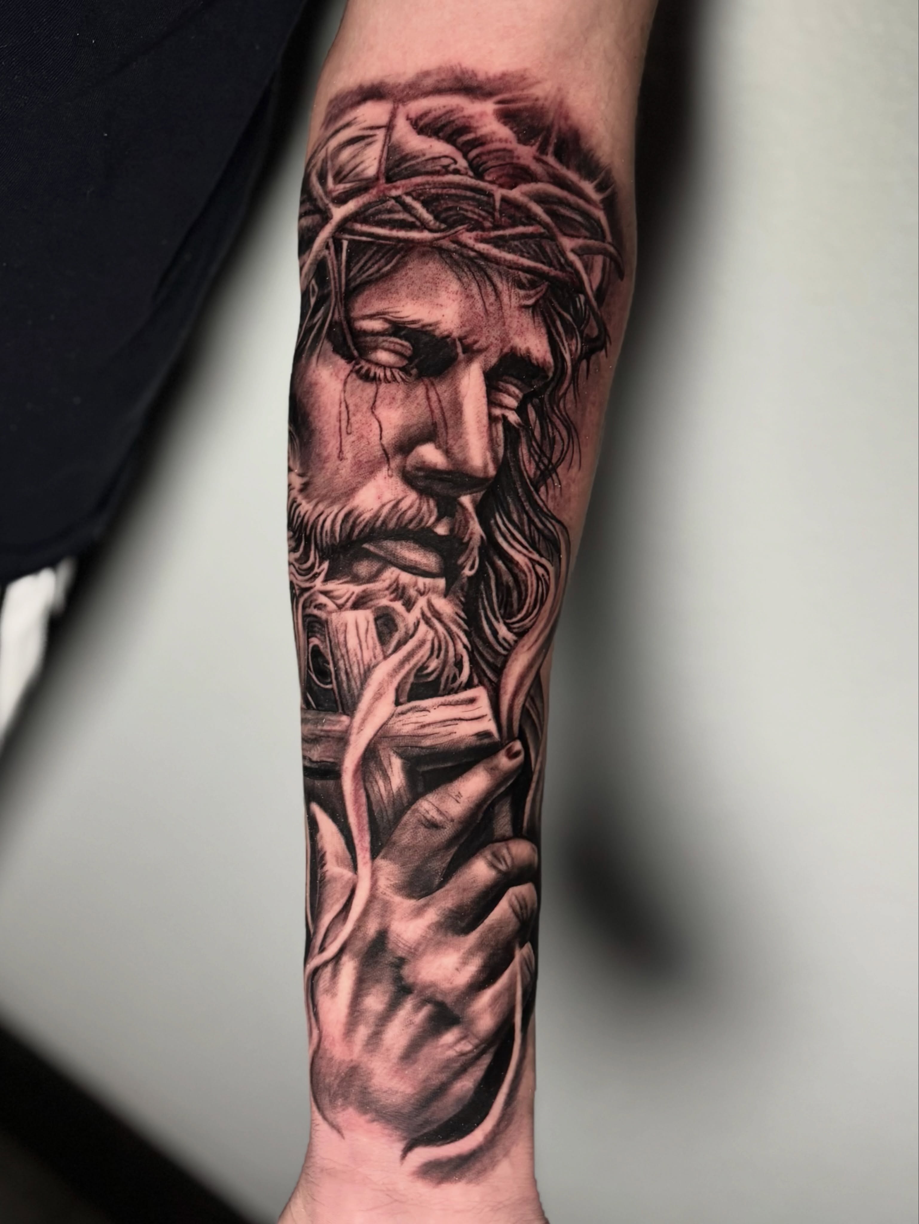 Tattoo by @davesancheztattooer — realism, black_and_grey