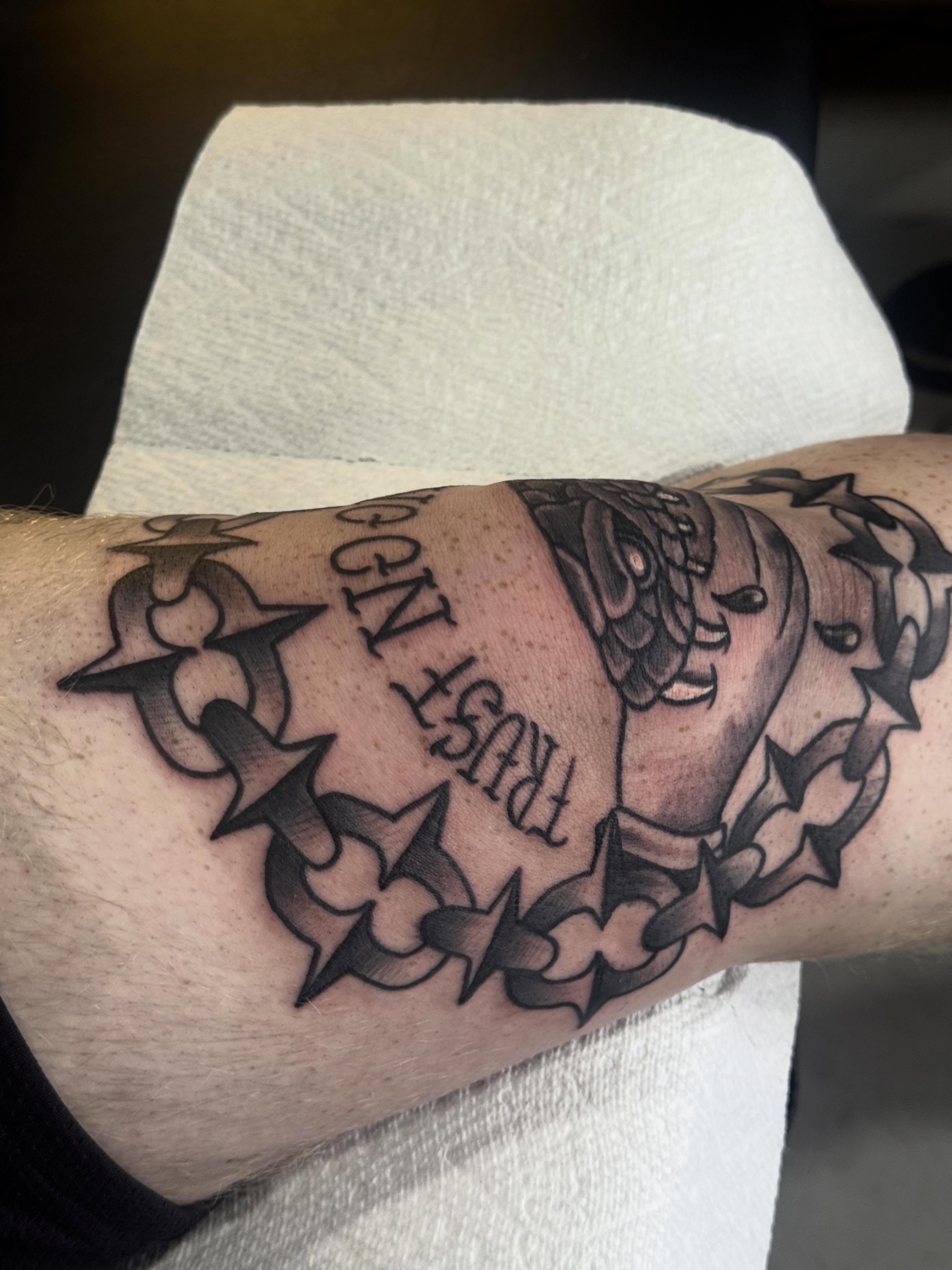 Tattoo by @tats_earnhardt — black_and_grey