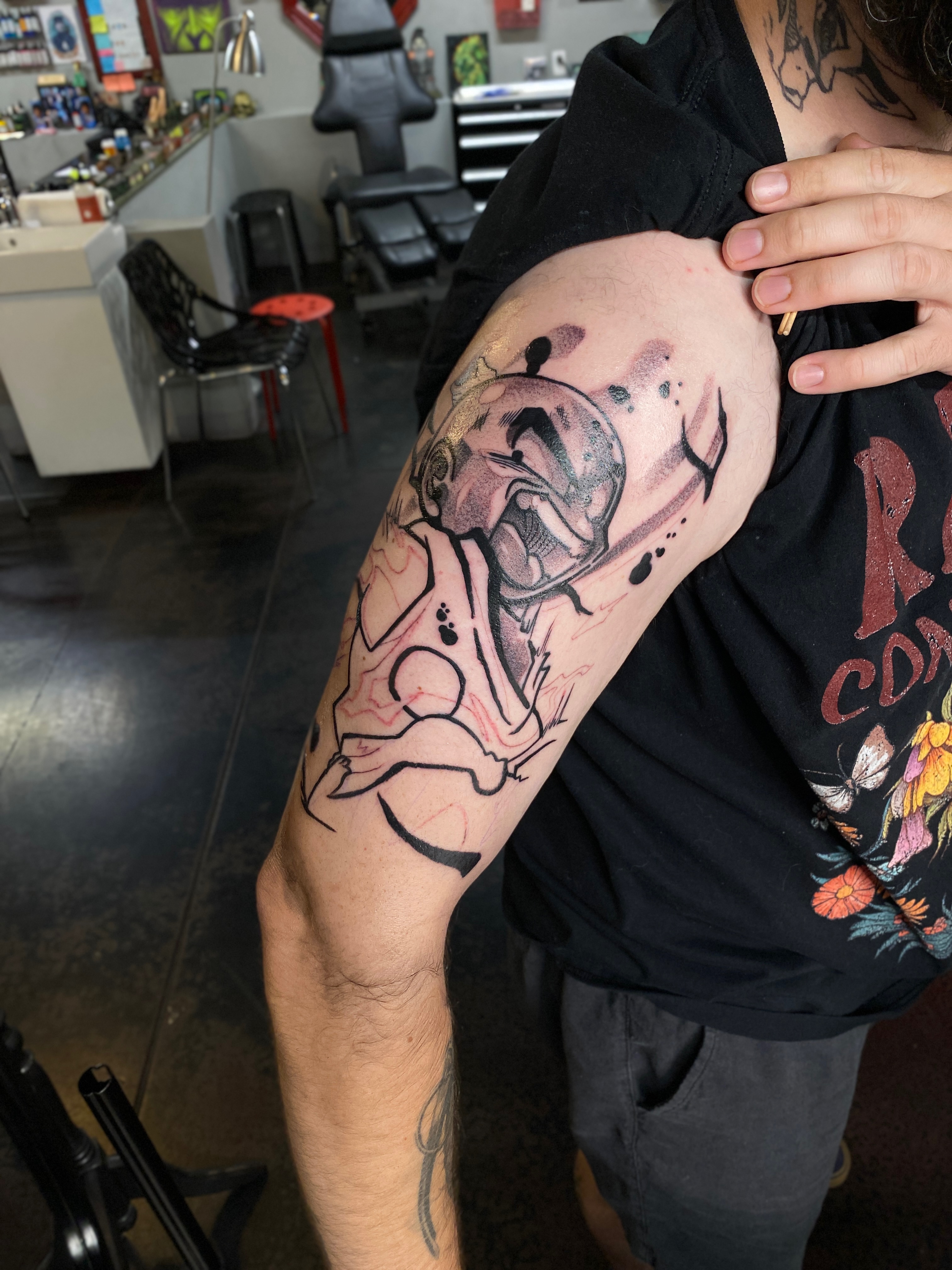 Tattoo by @ryokoink — black_and_grey
