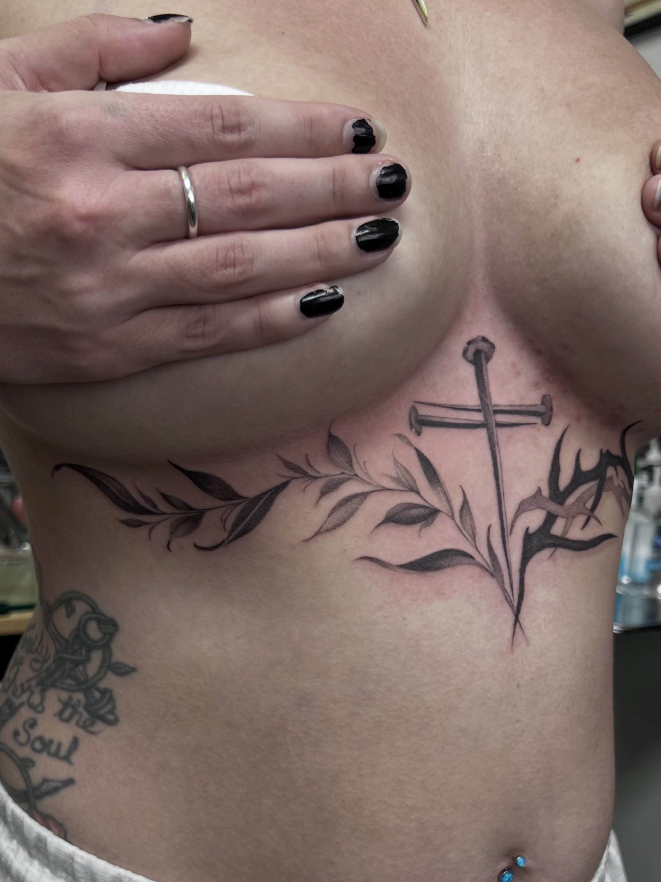 Tattoo by @woodrowtattoo — black_and_grey