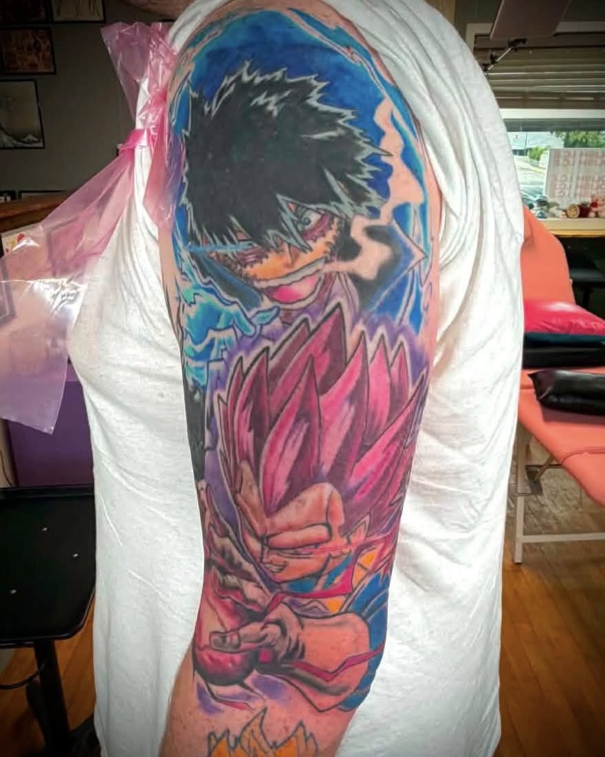 Tattoo by @moon_lit_tattoos — anime