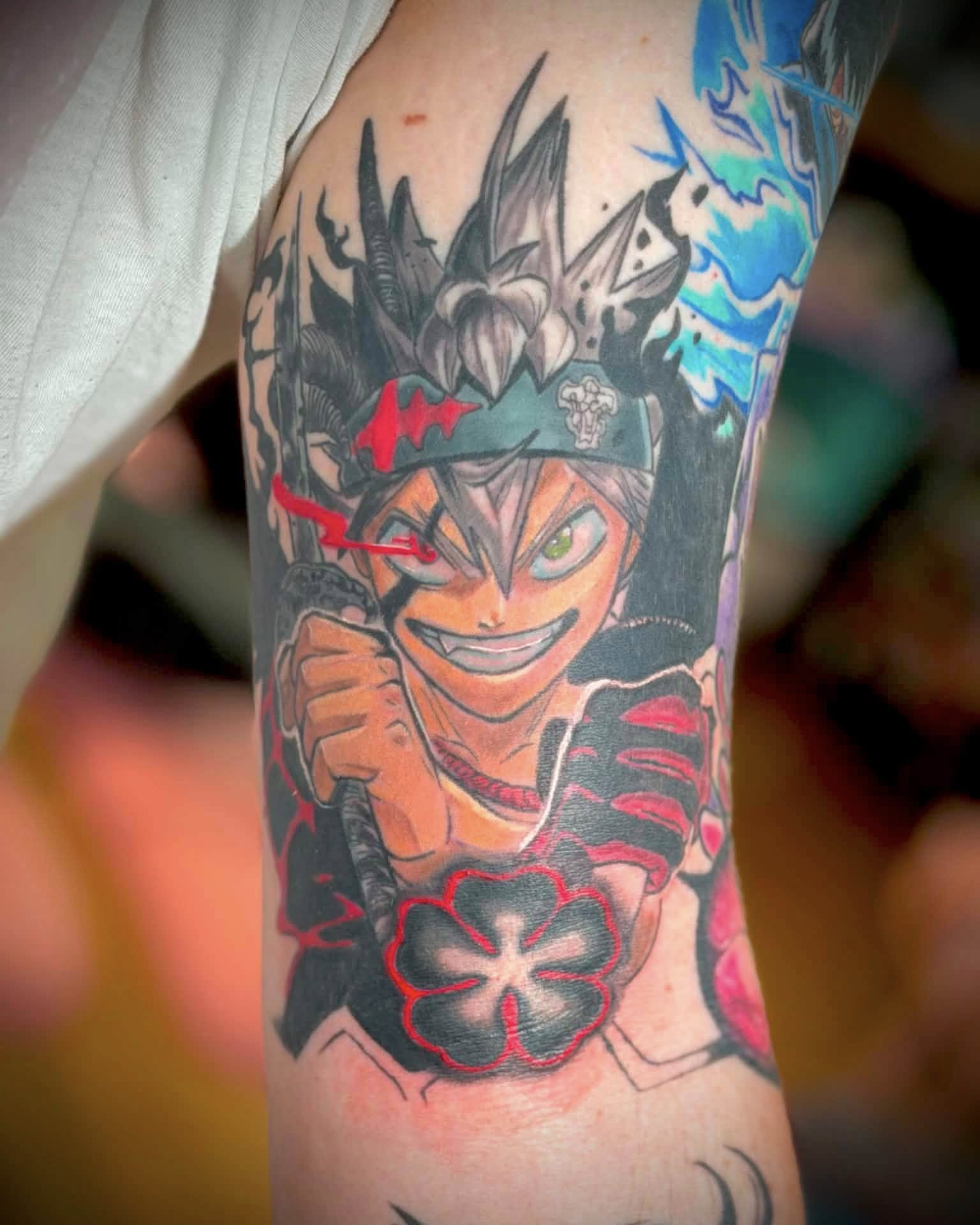 Tattoo by @moon_lit_tattoos — anime