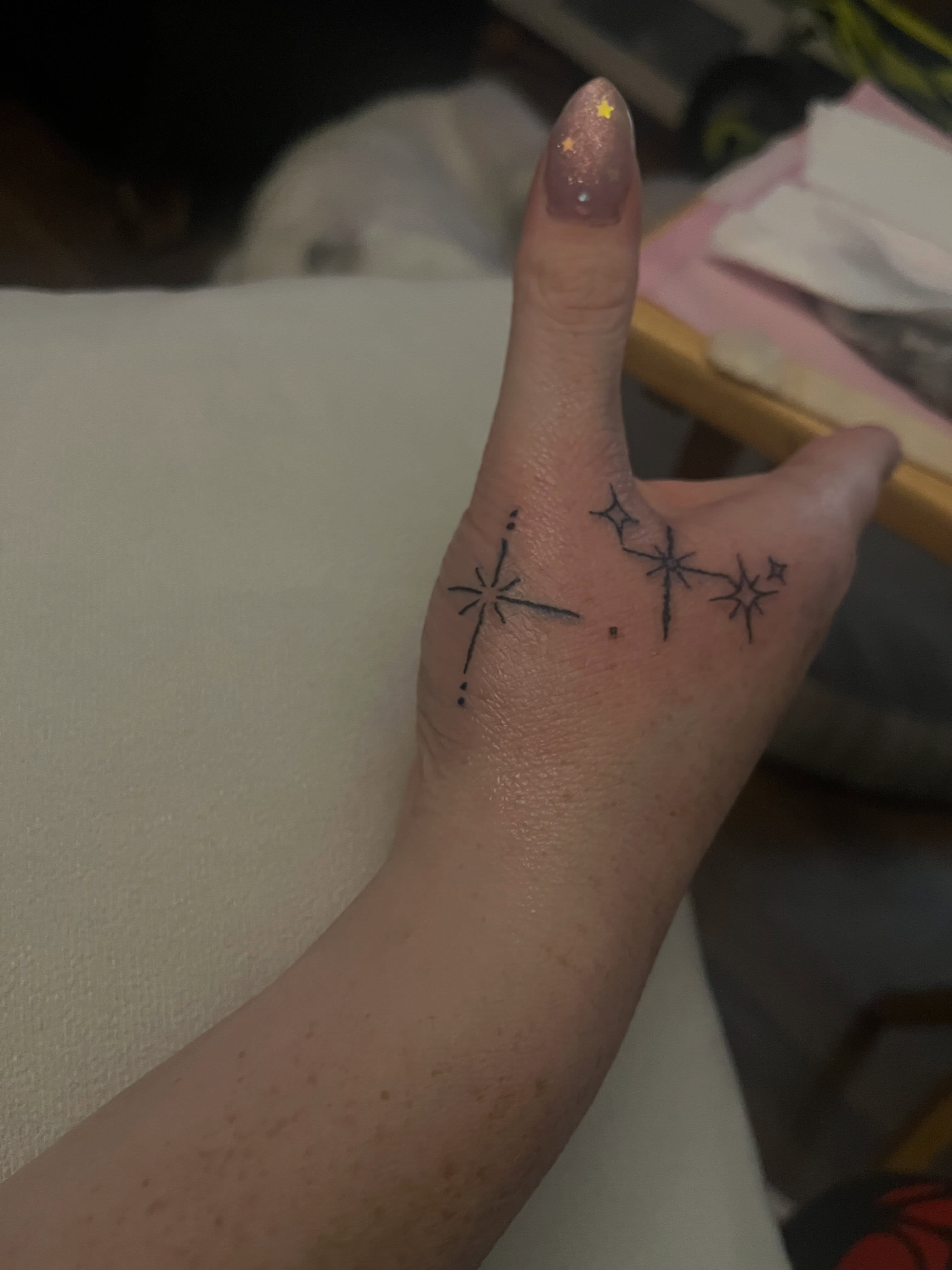 Tattoo by @fuckedupkittytattoo — dotwork