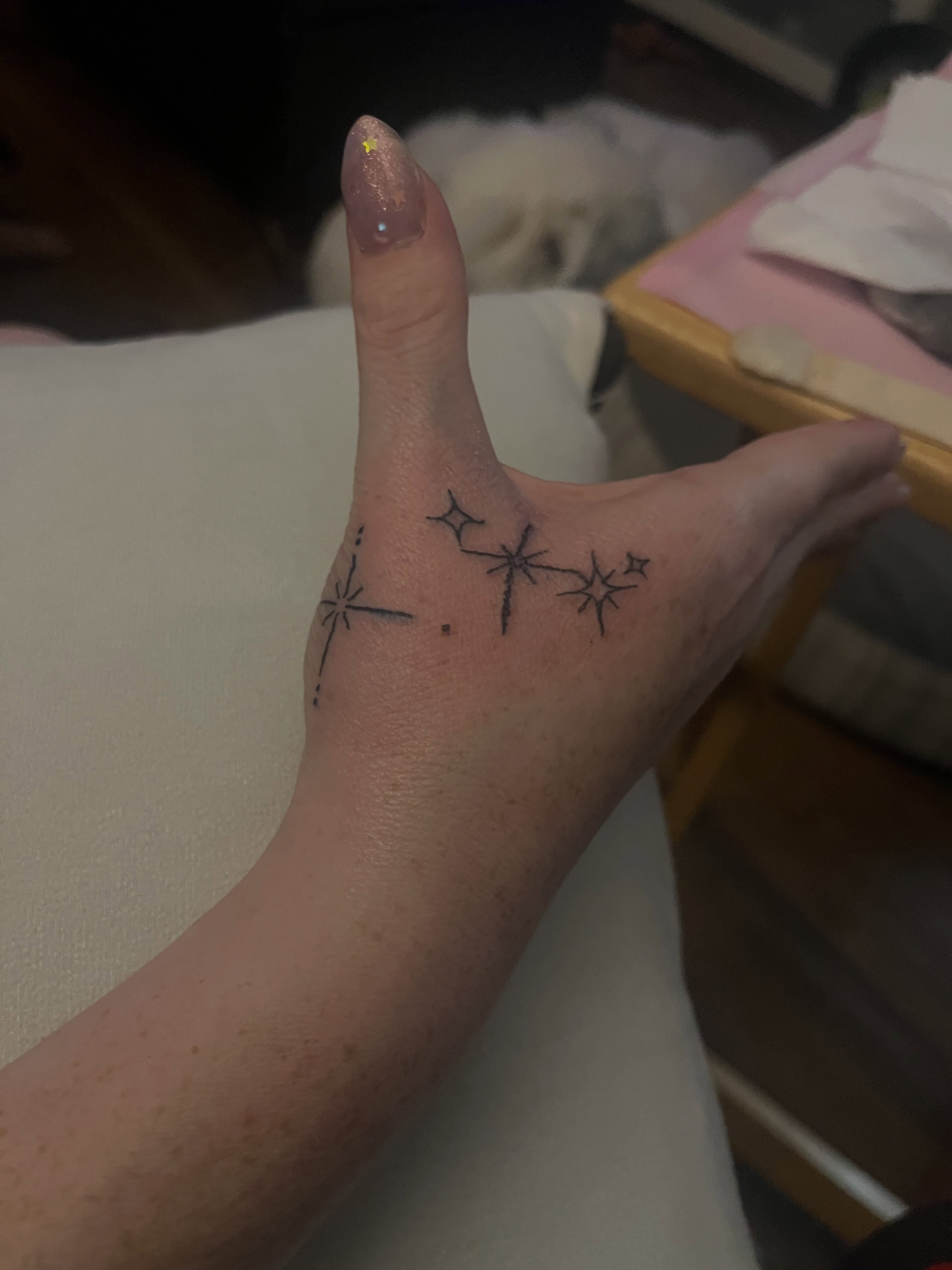 Tattoo by @fuckedupkittytattoo — geometric