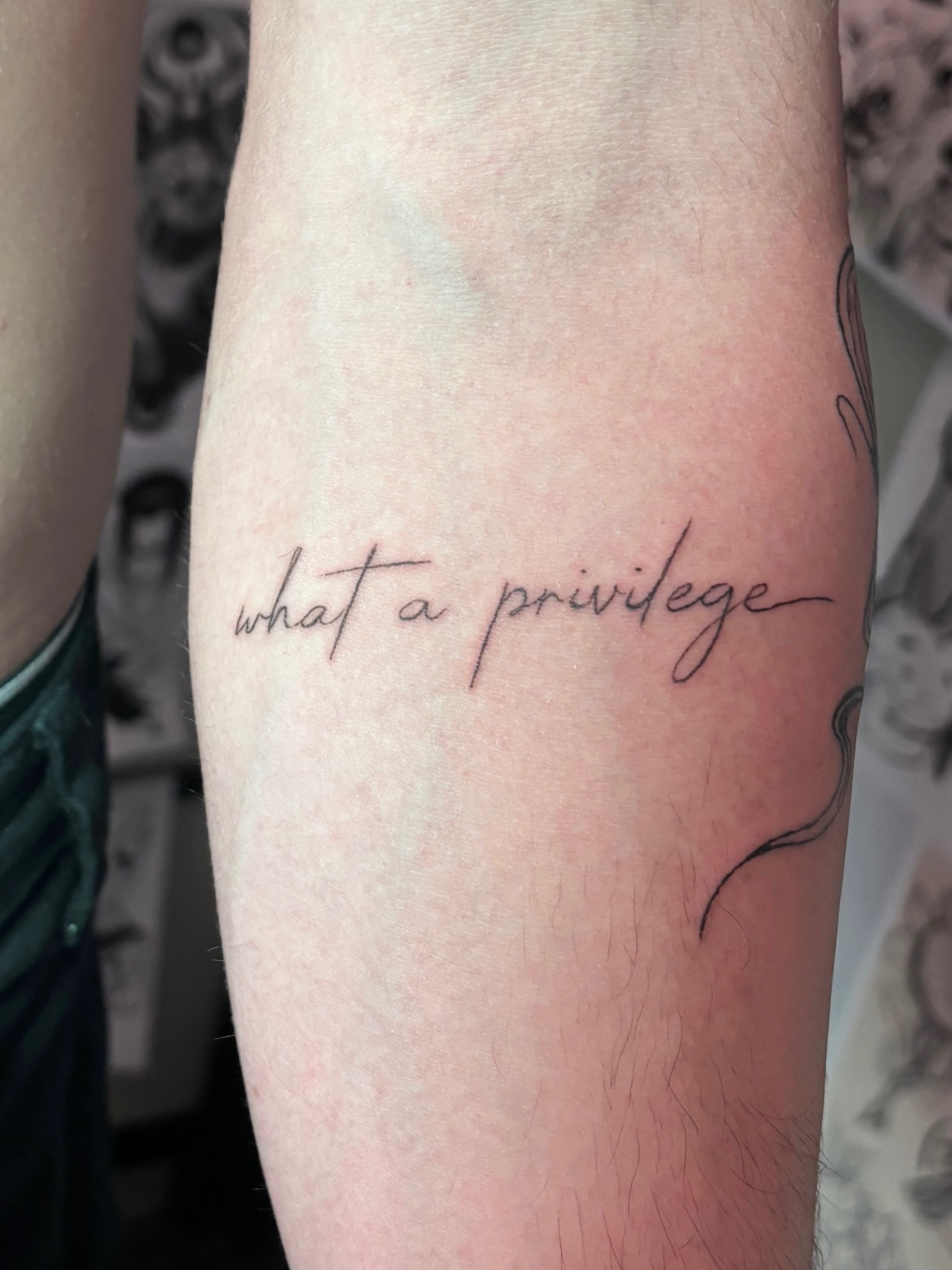 Tattoo by @handofheen — lettering_script
