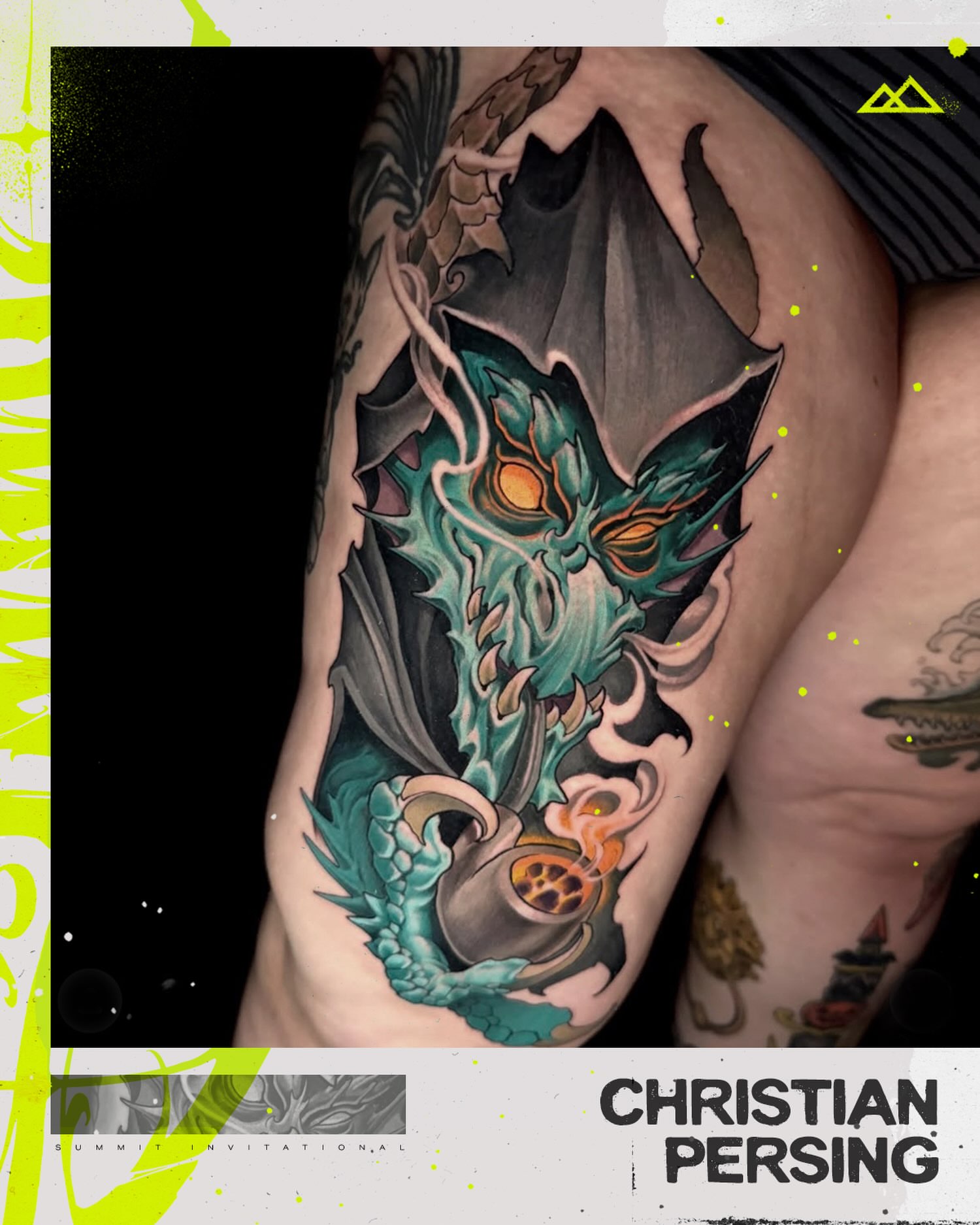 Tattoo by @persingtattoo — dark_realism, dotwork