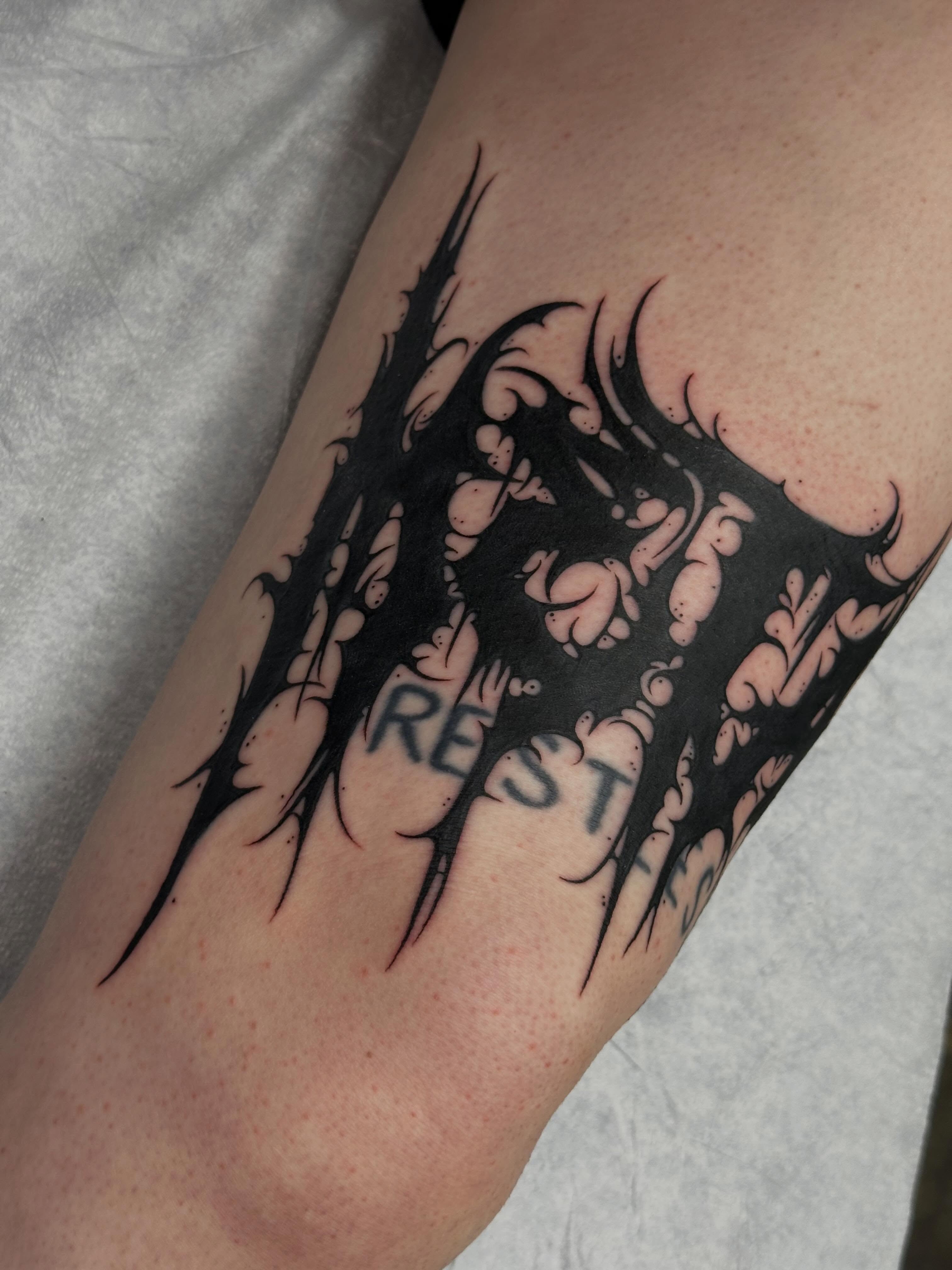 Tattoo by @sammystormtattoo — black_and_grey