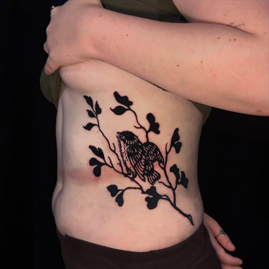 Tattoo by @hexcellenta — black_and_grey