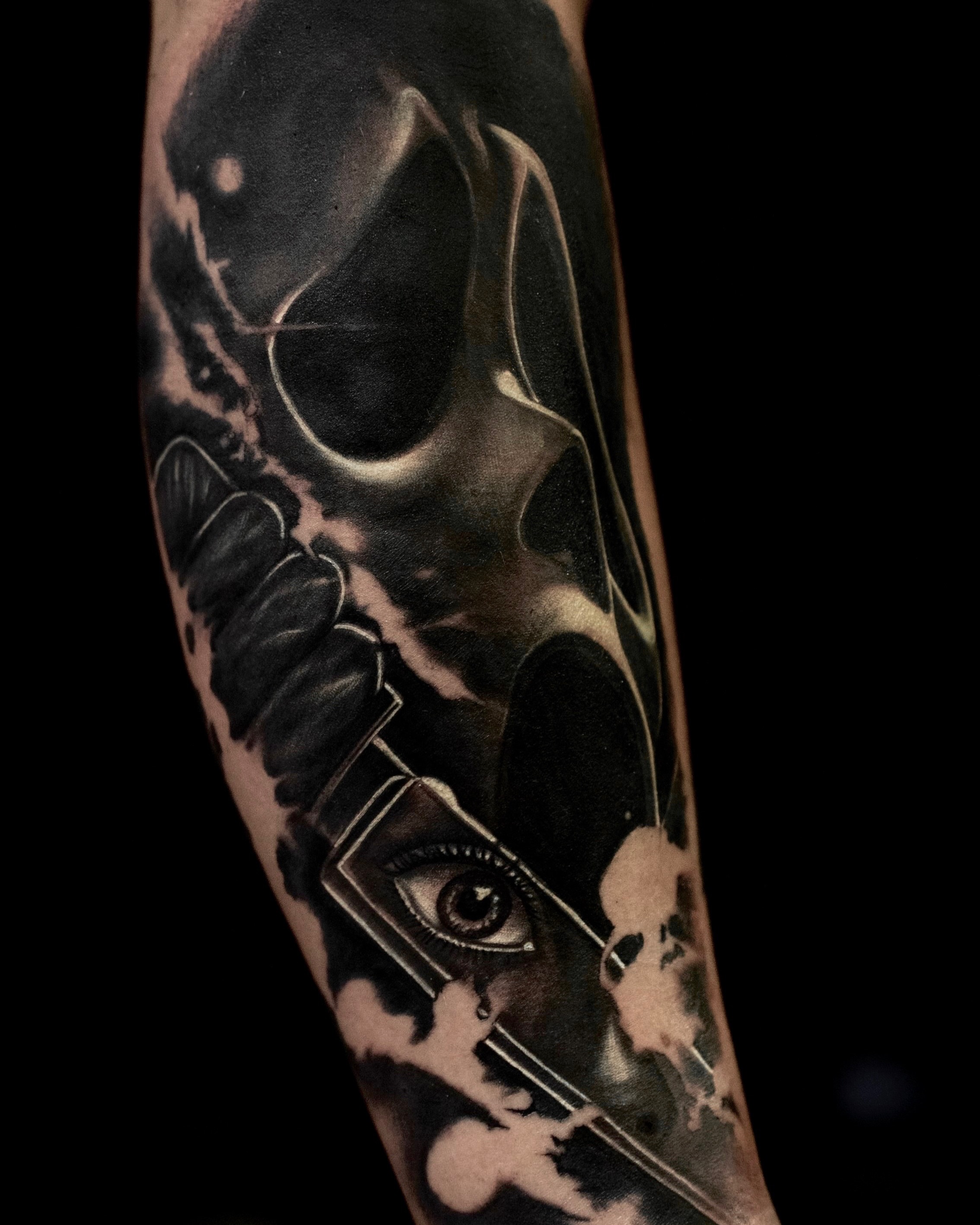 Tattoo by @davehatelovetattoo — black_and_grey, realism