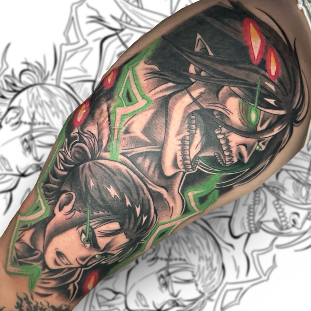 Tattoo by @tattooedbyvicc — anime