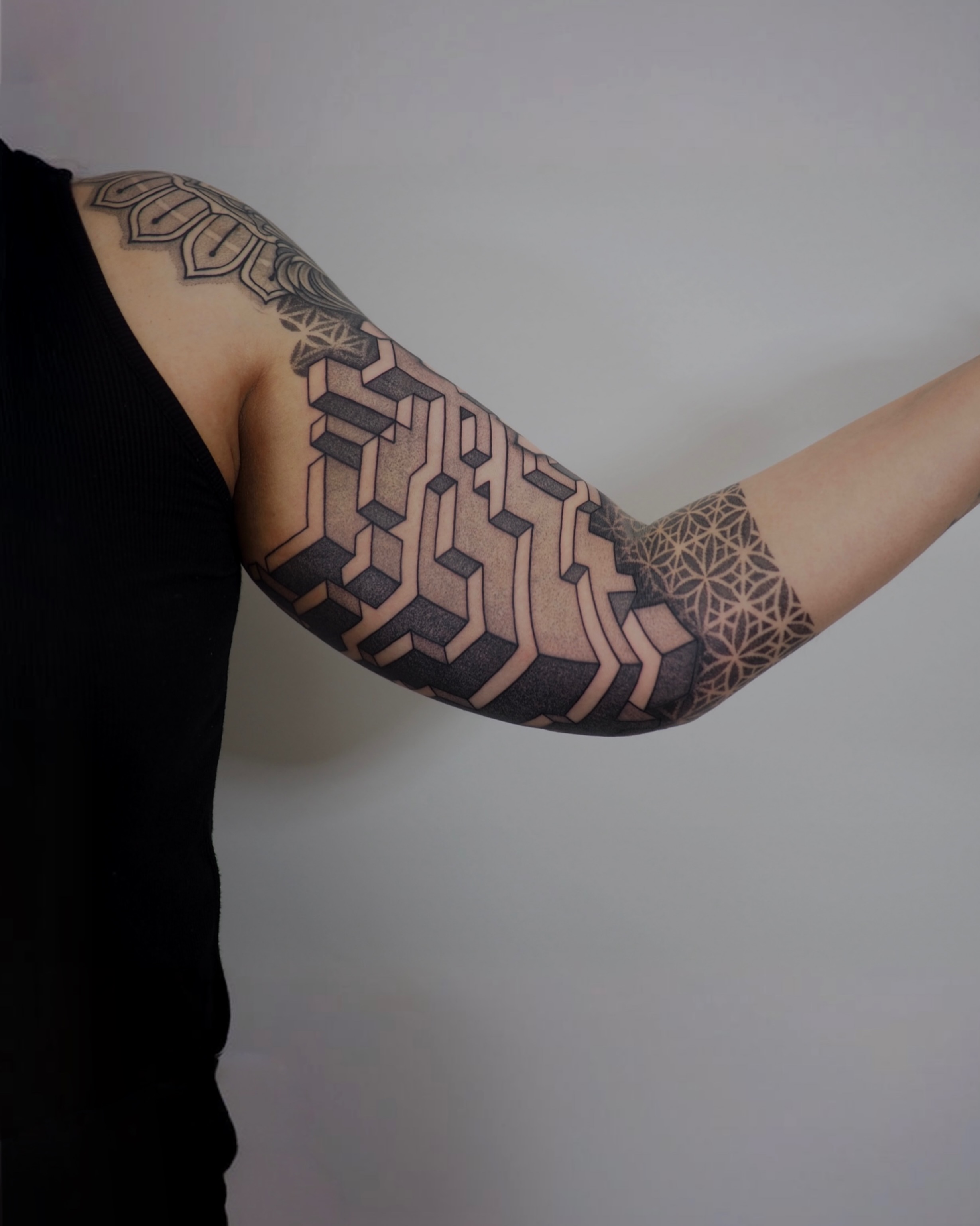 Tattoo by @jimmyyuen — geometric