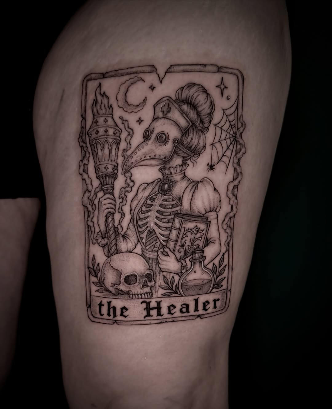 Tattoo by @dtf.tattoos — black_and_grey