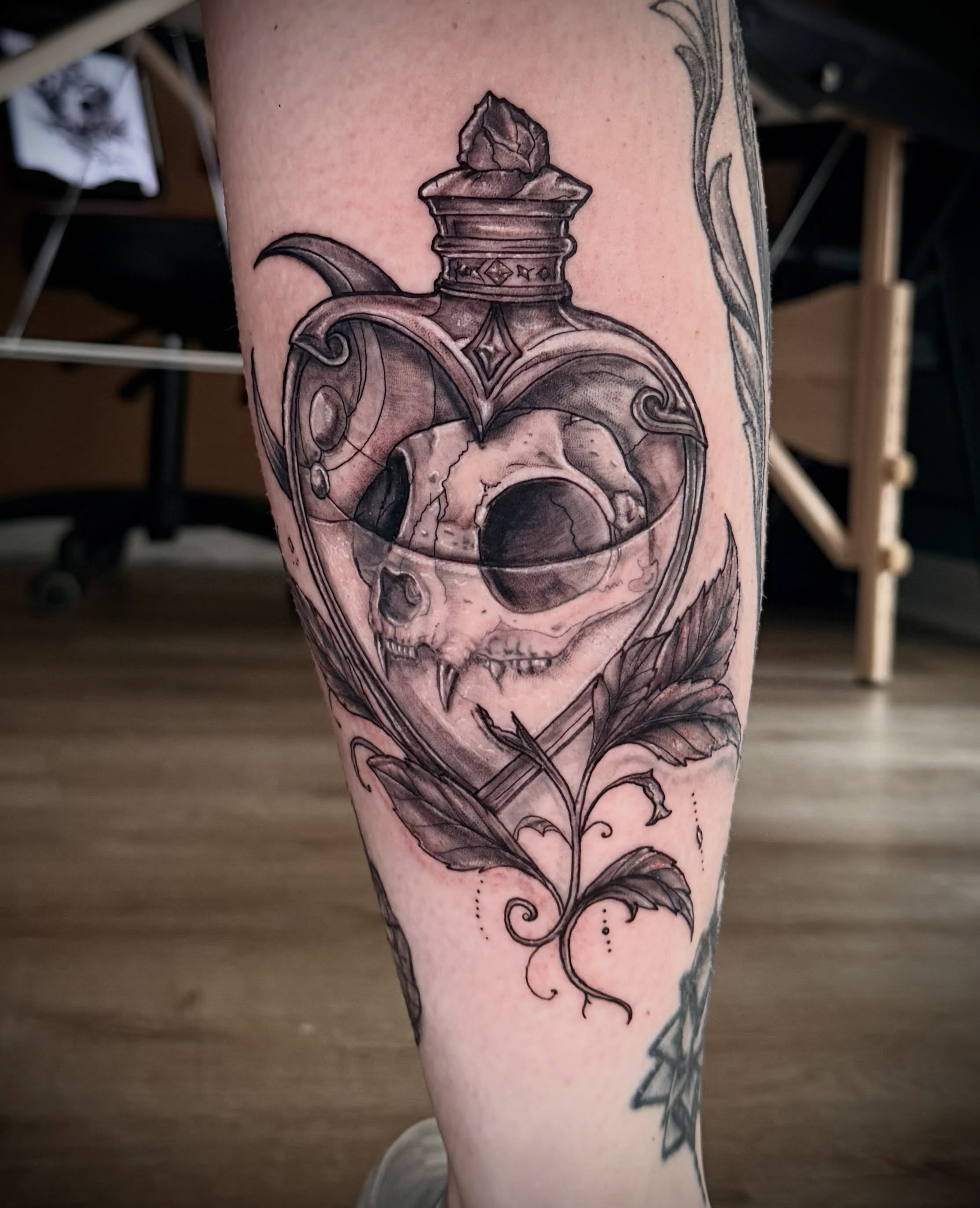 Tattoo by @dtf.tattoos — black_and_grey, realism