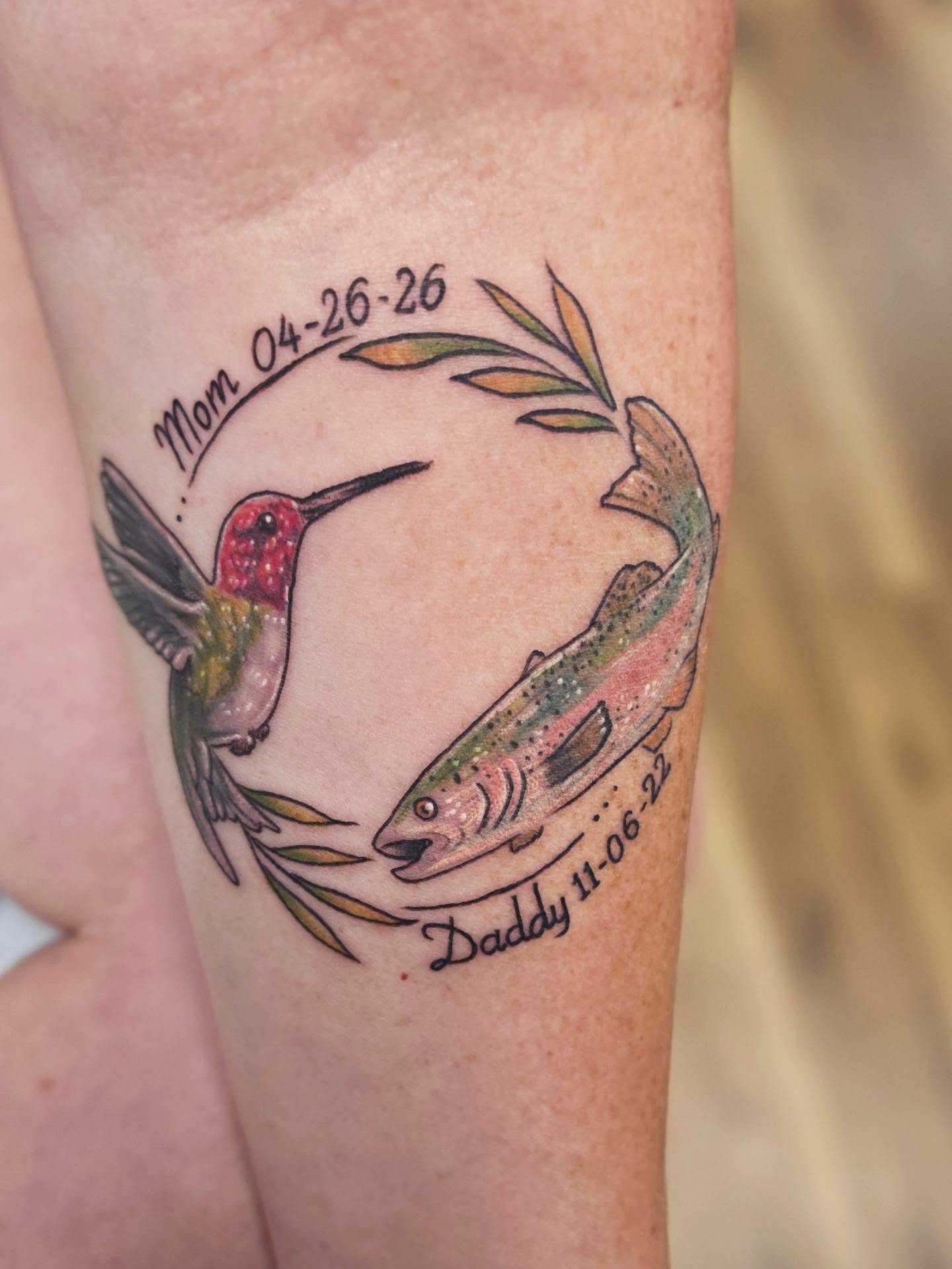 Tattoo by @colleen_does_tattoos — american_traditional, watercolor