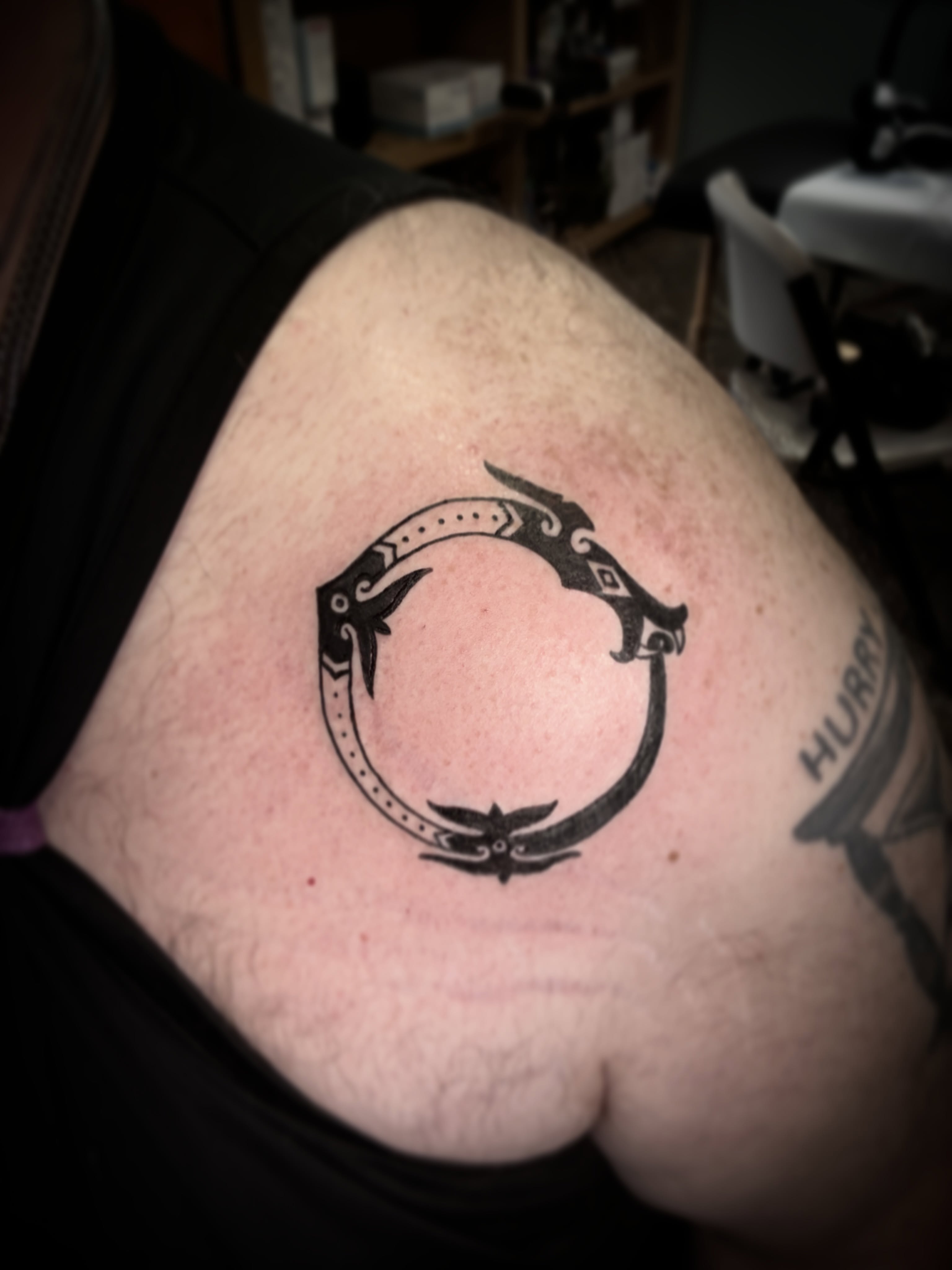 Tattoo by @goblin_smasher — tribal