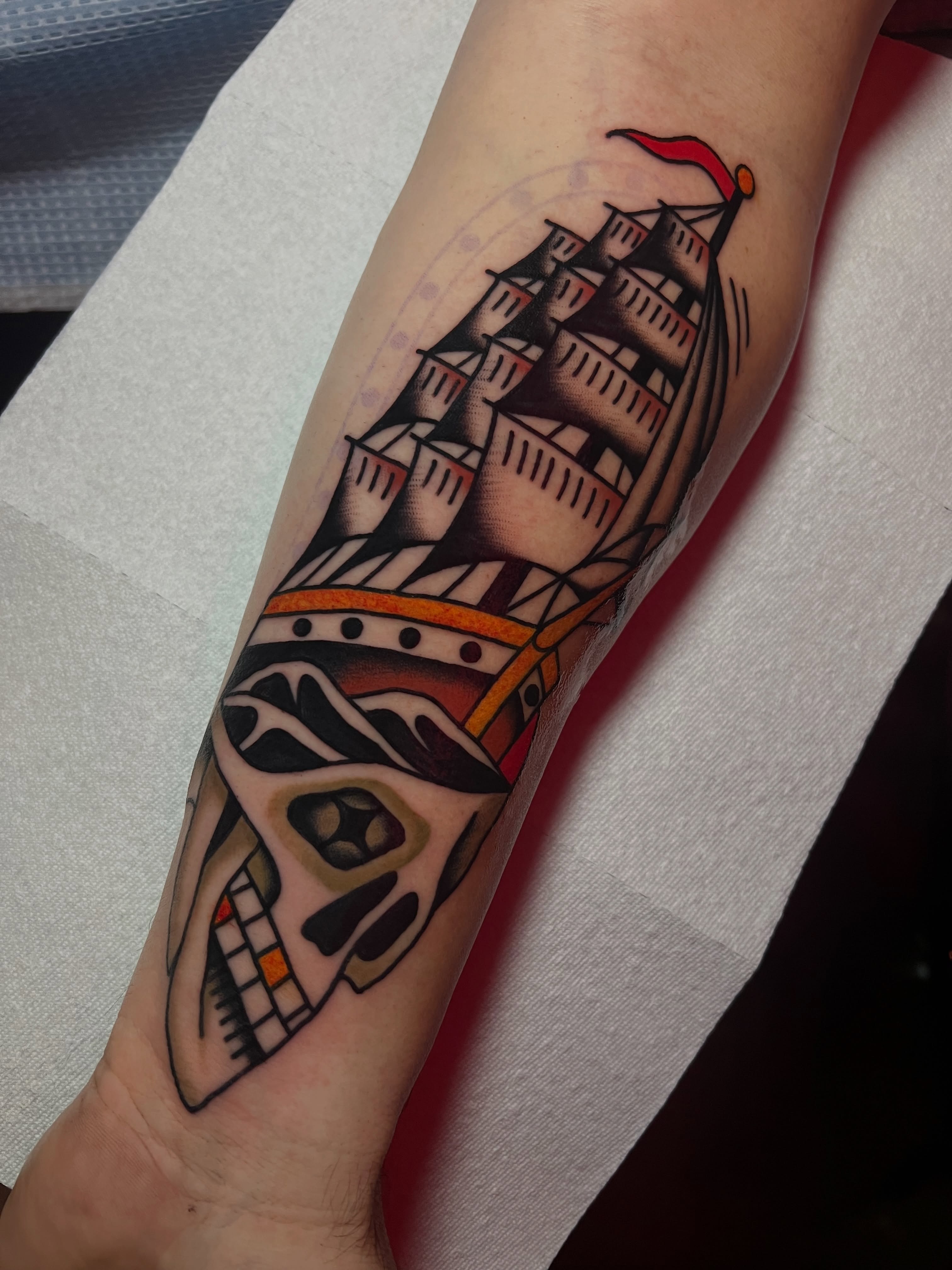 Tattoo by @jimmy_snaz — american_traditional, geometric