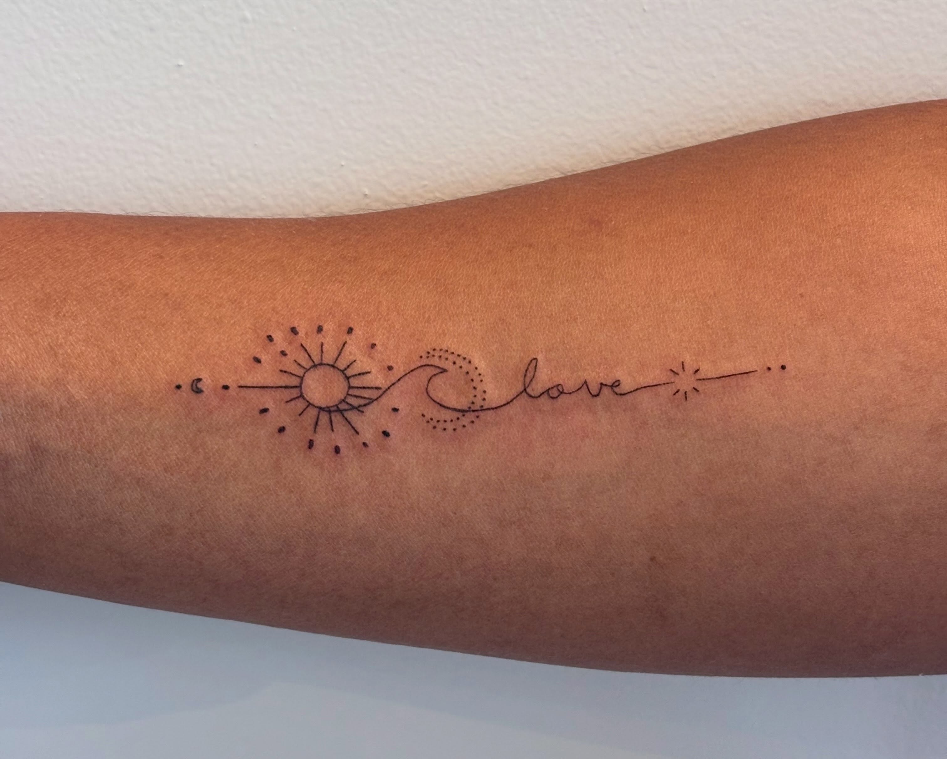 Tattoo by @malissa.tattoos — dotwork, geometric