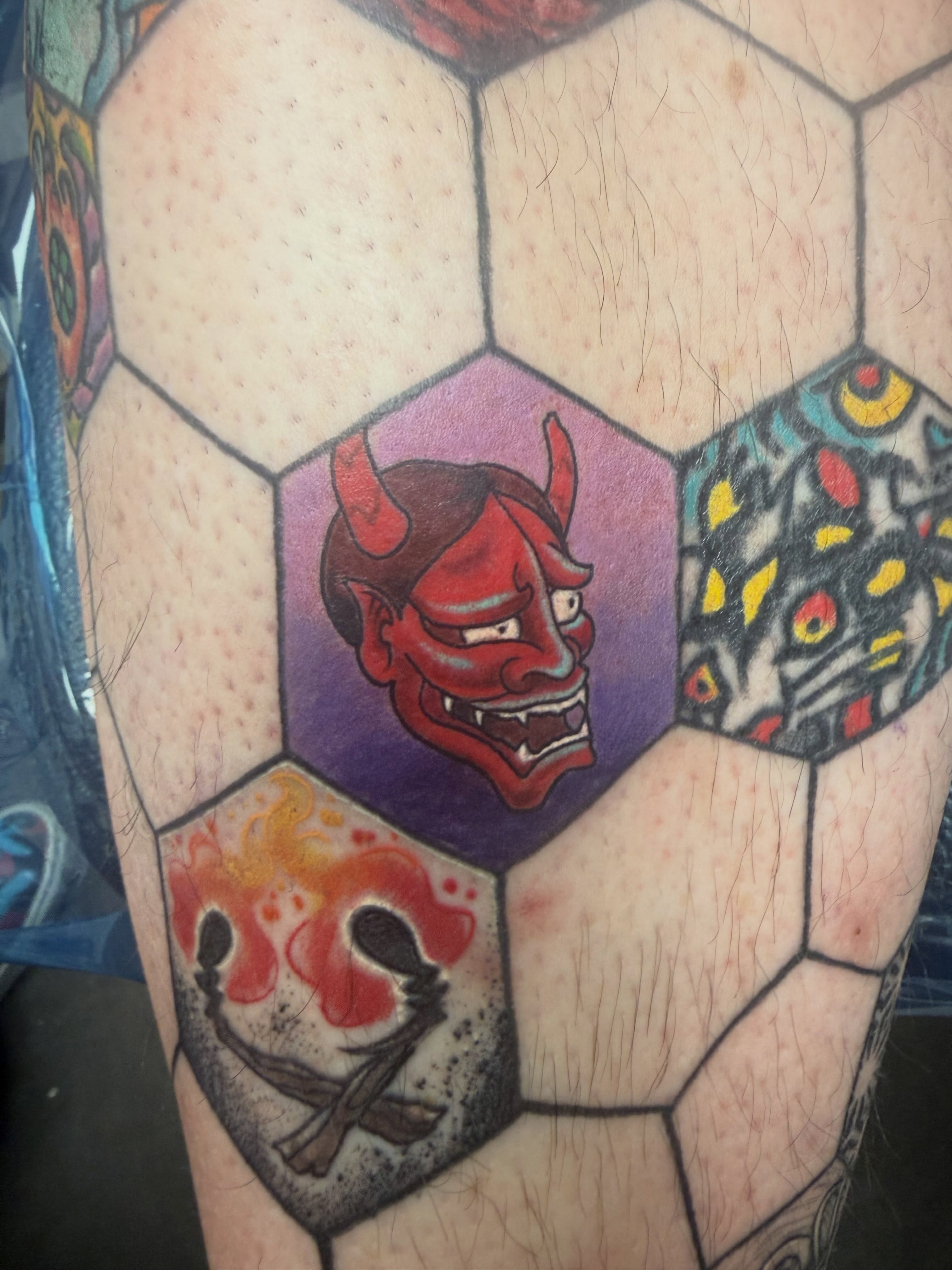 Tattoo by @haileysharpstabs — geometric