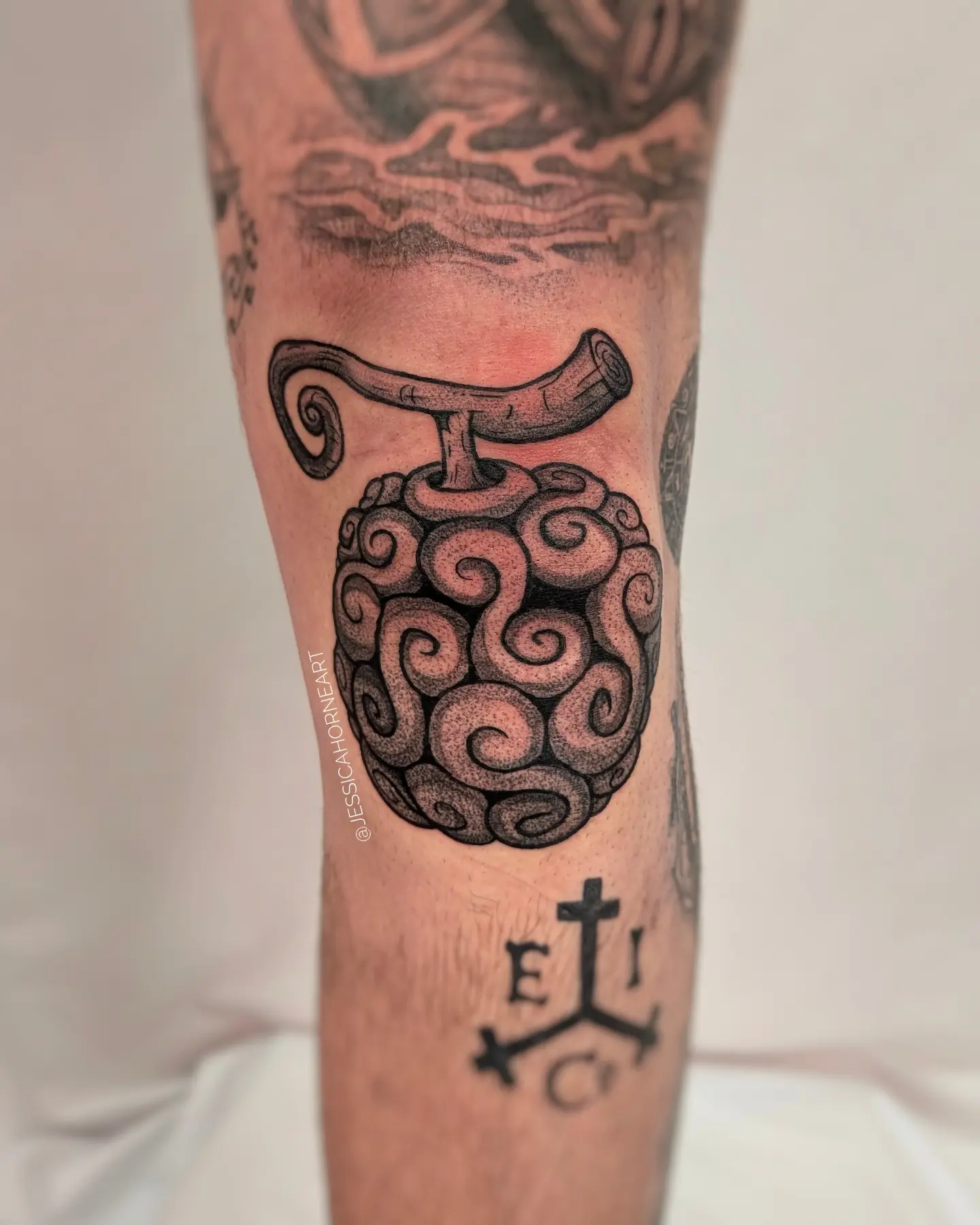 Tattoo by @jessicahorneart β dotwork, black_and_grey