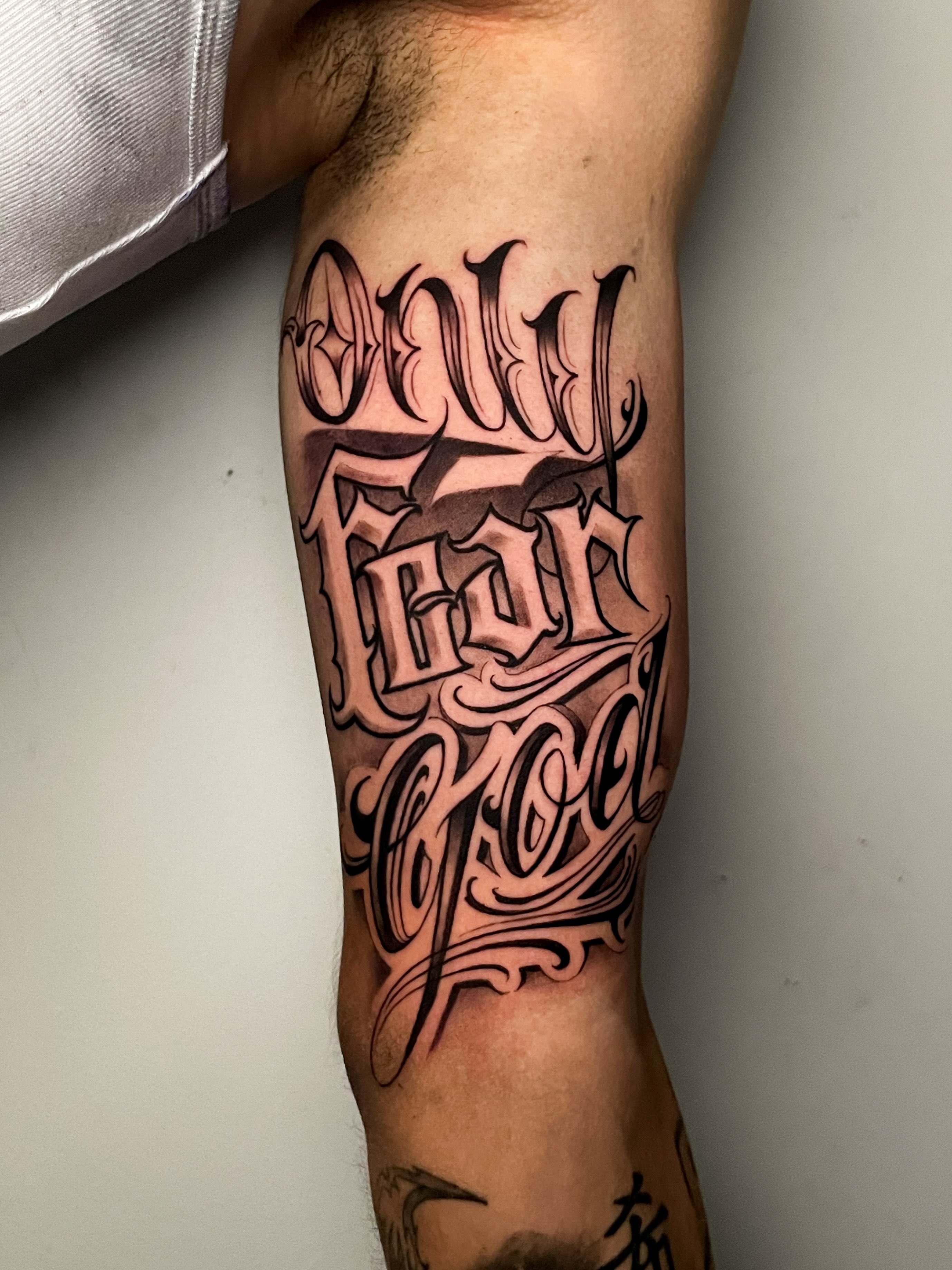 Tattoo by @leperemael — lettering_script