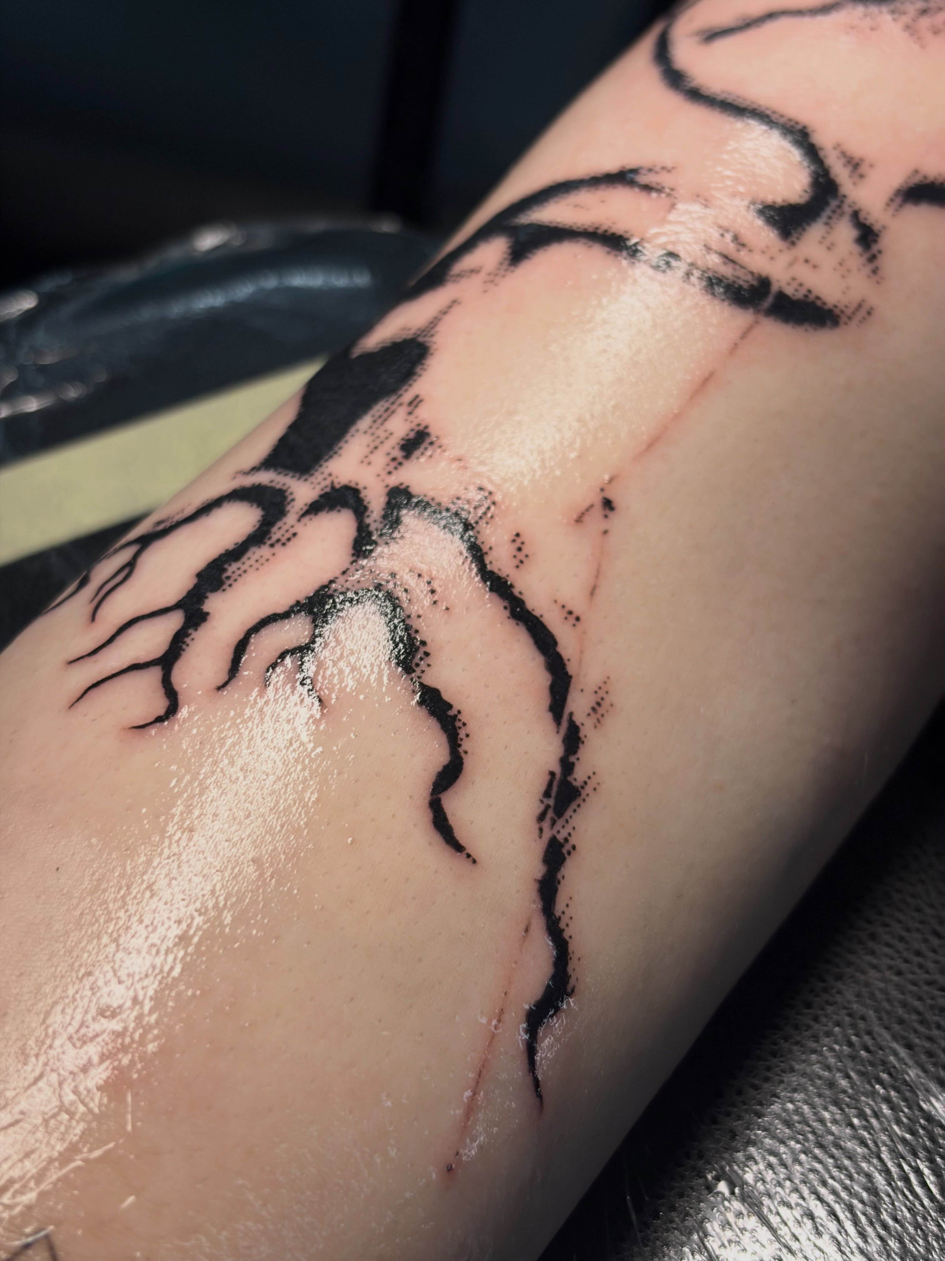 Tattoo by @sexyratpotion — dotwork